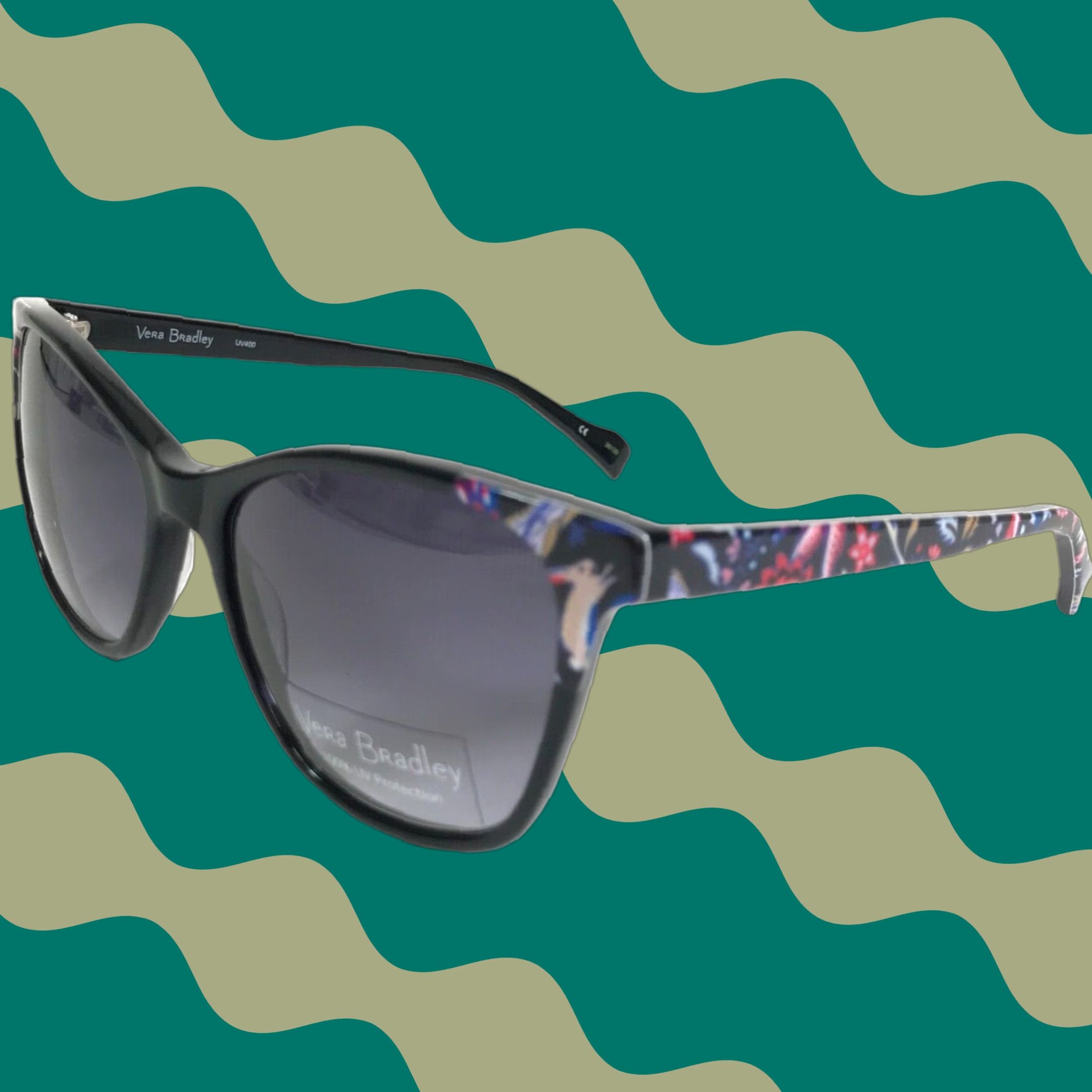 Vera Bradley Sunglasses Cheryl Foxwood FXW Cat Eye Floral  display picture 1