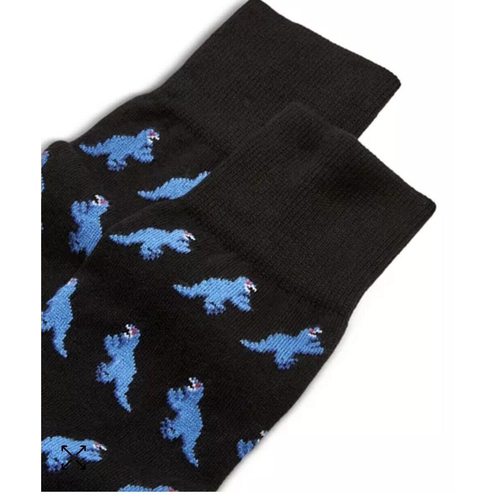 Paul Smith NWT $35 Paul Smith Dinosaur jacquard socks made in Italy. Size ONE SIZE - 3 Thumbnail