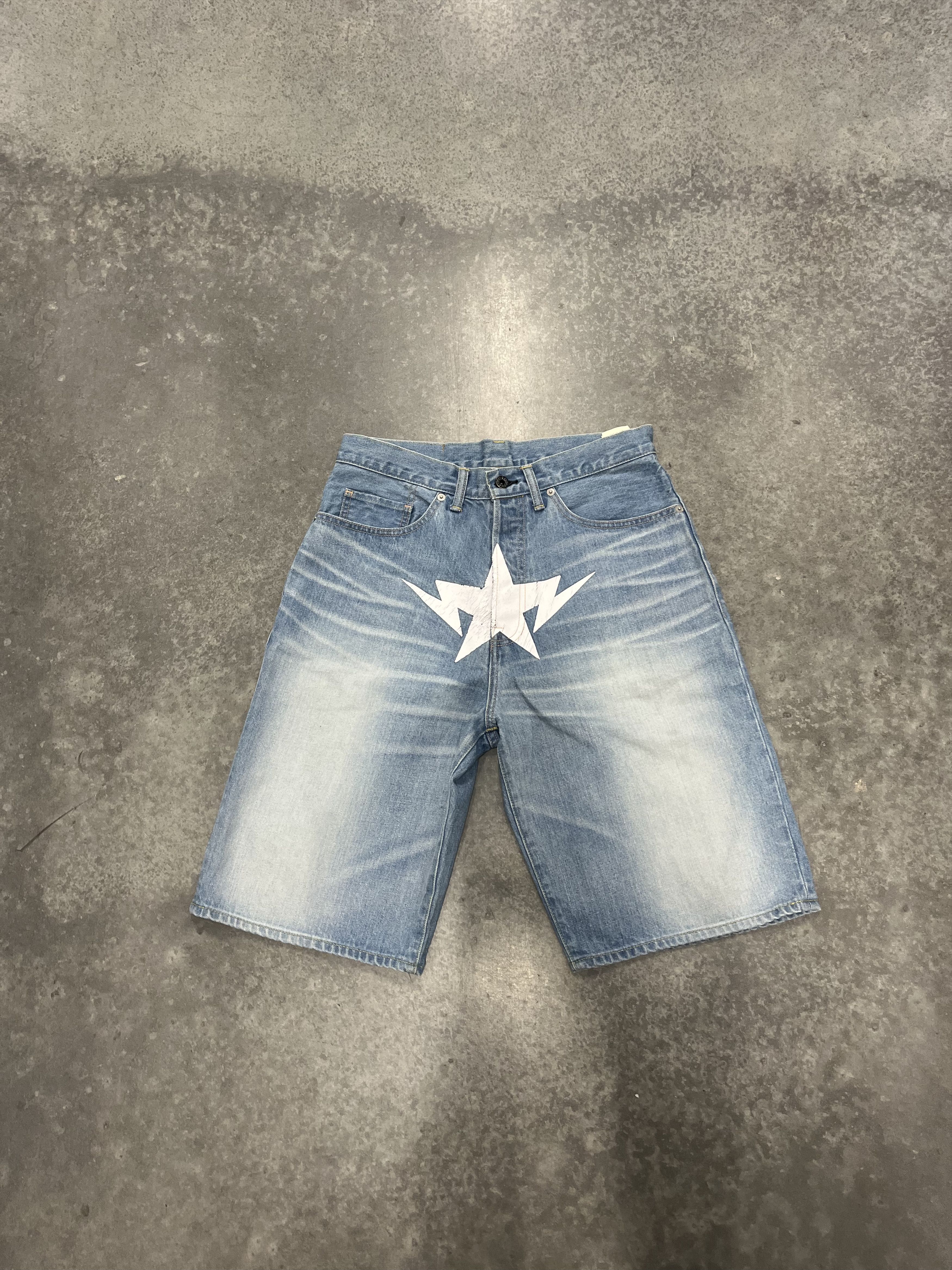 Bape Bape Twinsta Relaxed Fit denim Shorts L Size US 32 / EU 48 - 1 Thumbnail