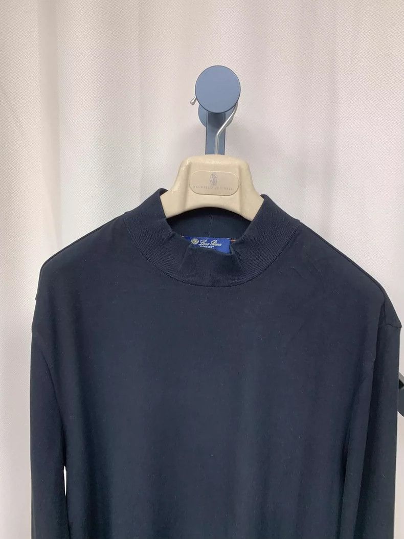 Loro Piana LORO PIANA Small half high collar bottom LP press worded w Size US XL / EU 56 / 4 - 5 Thumbnail