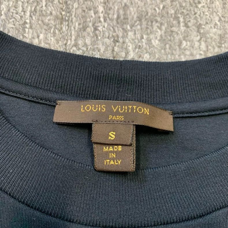 Louis Vuitton Louis Vuitton Black Embroidered Logo Dress Size S / US 4 / IT 40 - 6 Thumbnail