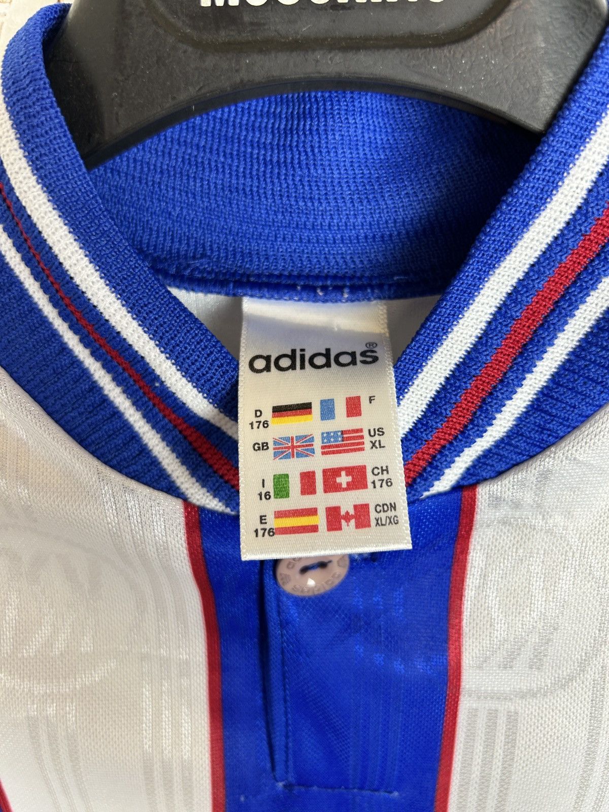 Adidas 90s Adidas Karlsruher 1996/98 Home Kit Soccer Jersey XS Size US S / EU 44-46 / 1 - 9 Thumbnail