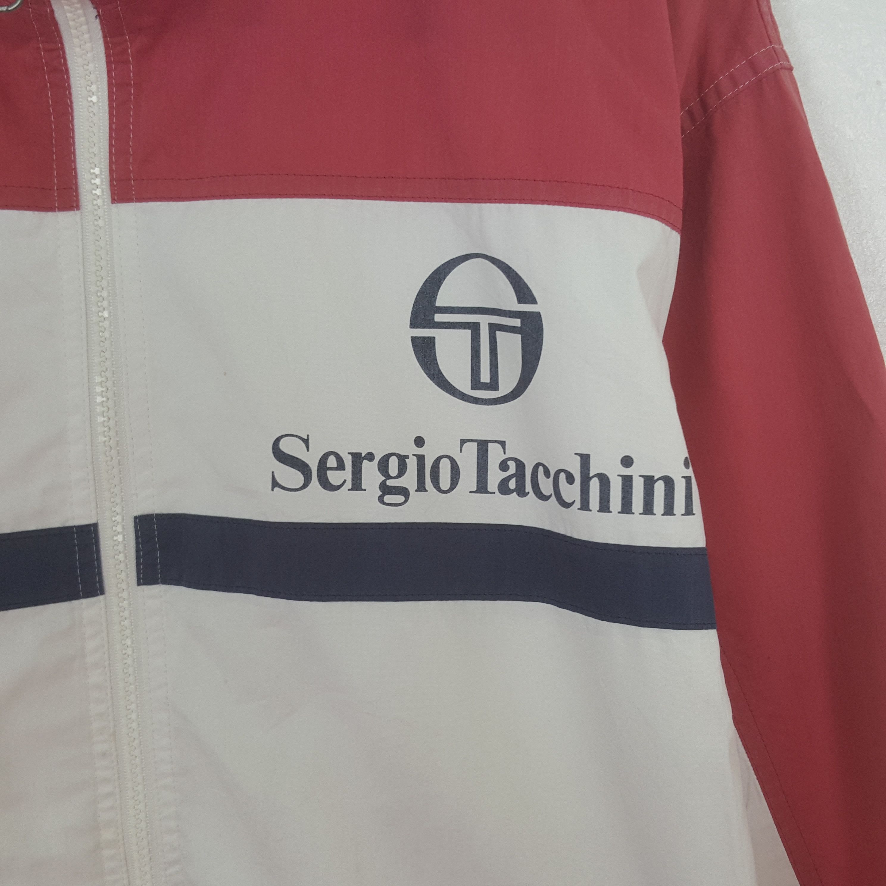 Sergio Tacchini Vintage Sergio Tacchini Windbreaker Sport Jacket Size US M / EU 48-50 / 2 - 2 Thumbnail