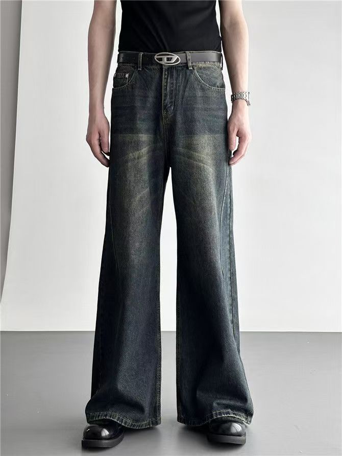 Japanese Brand × Jean American high street washed distressed flared jeans Size US 32 / EU 48 - 1 Thumbnail