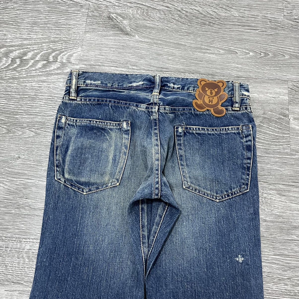 Hysteric Glamour × Japanese Brand Hysteric Glamour Fuck Bear Studded Denim pant Size US 27 - 10 Thumbnail