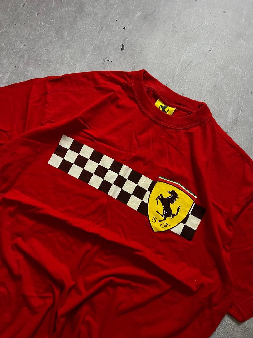 Ferrari Vintage 1996 Ferrari Red T-Shirt Size ХХЛ Size US XXL / EU 58 / 5 - 2 Thumbnail