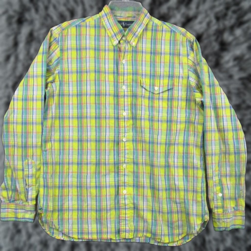 Ralph Lauren Ralph Lauren Shirt Mens Large Multicolor Plaid Pocketed Long Sleeve Button-Up Shirt Size US L / EU 52-54 / 3 - 1 Thumbnail