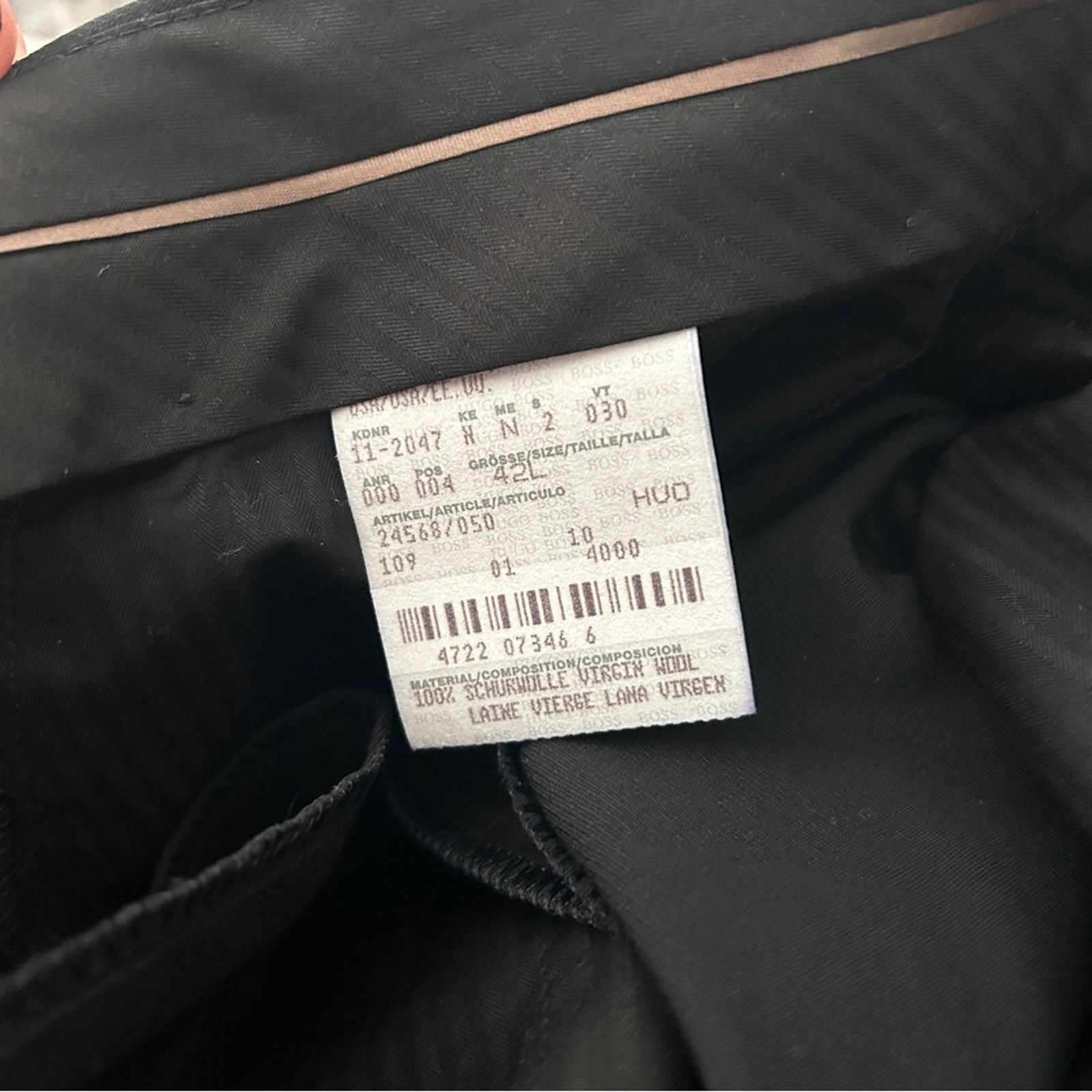 Hugo Boss Hugo Boss black dress suit 2 piece set with pants 42L Size 42L - 14 Thumbnail