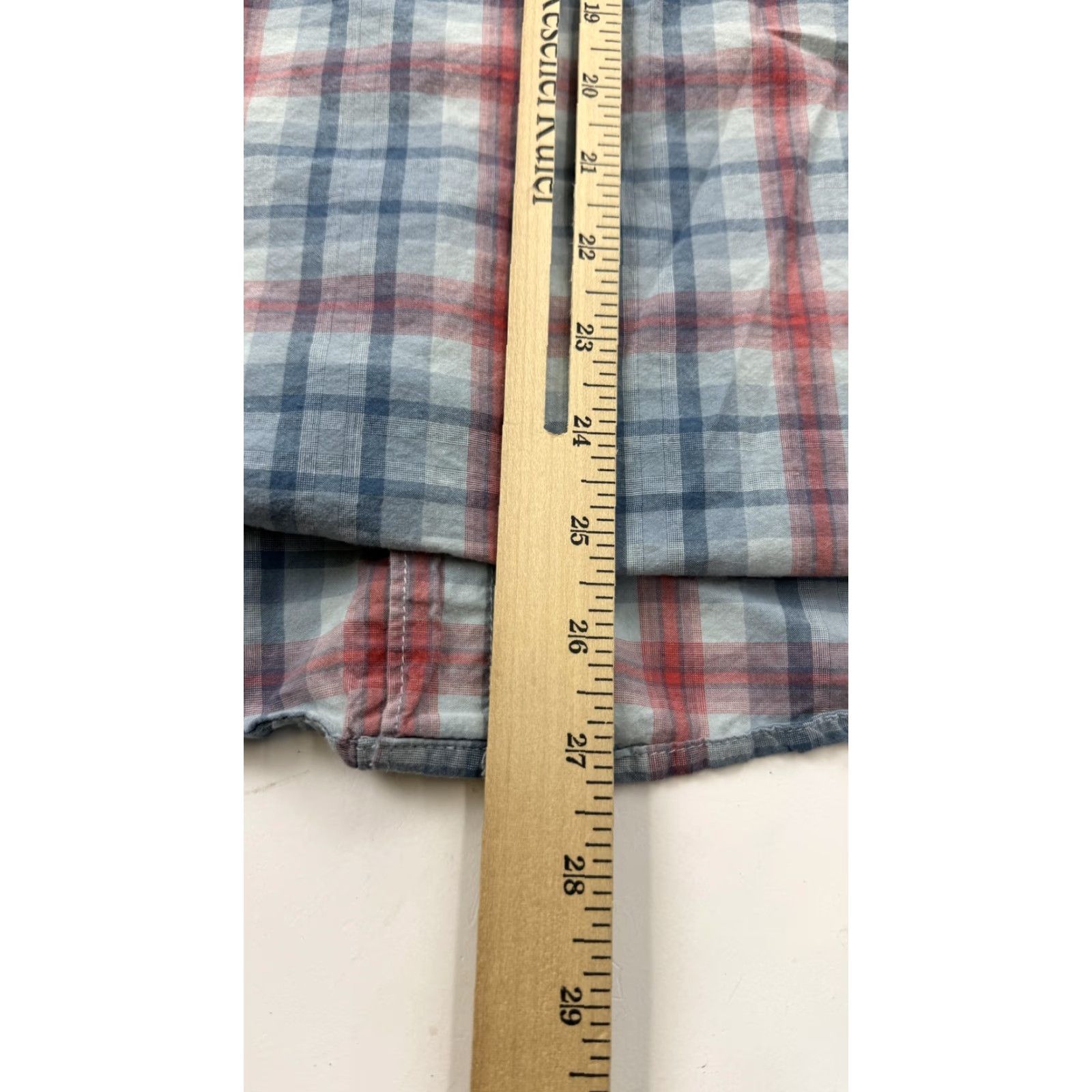 Vintage Columbia Shirt Mens Small Blue Red Plaid Long Sleeve Button Front Cotton Casual Shirt Size US S / EU 44-46 / 1 - 7 Thumbnail