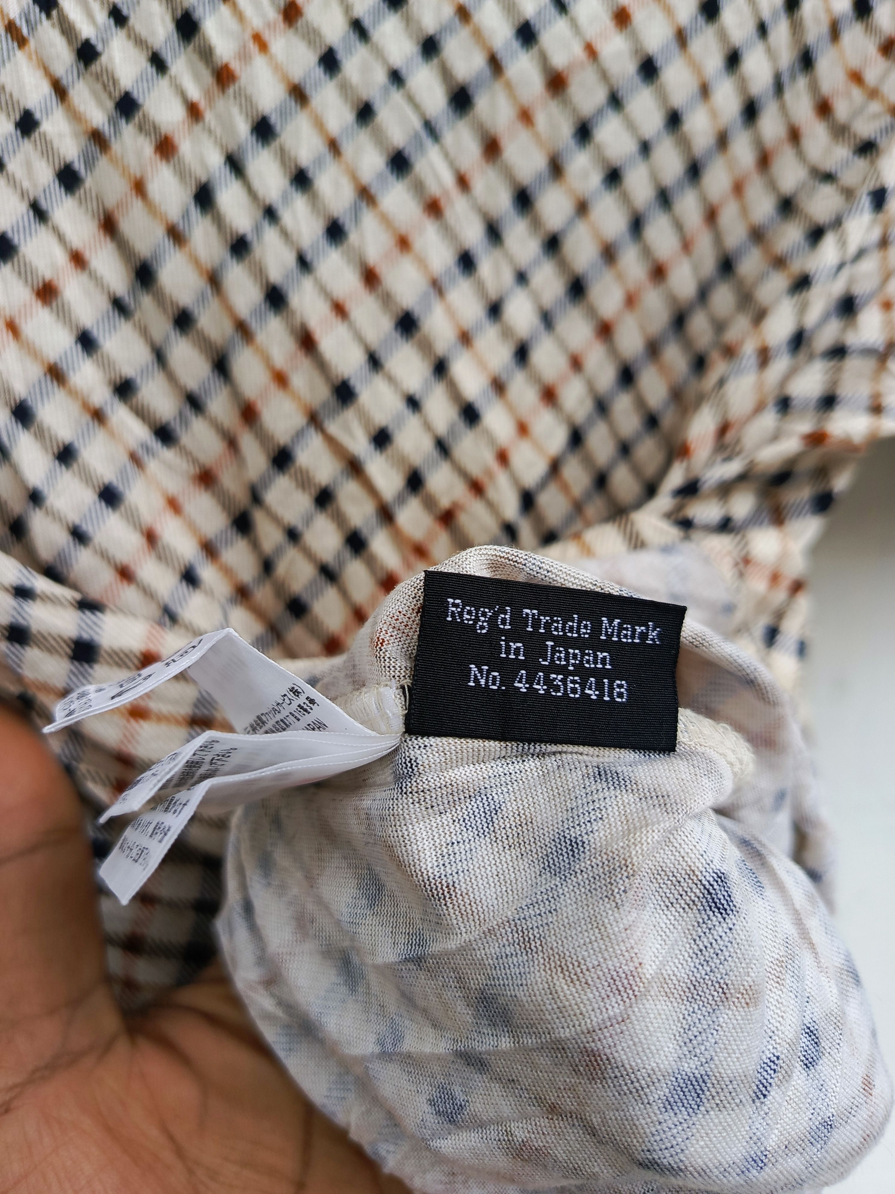 DAKS Daks london house check blouse shirt Size S / US 4 / IT 40 - 4 Thumbnail