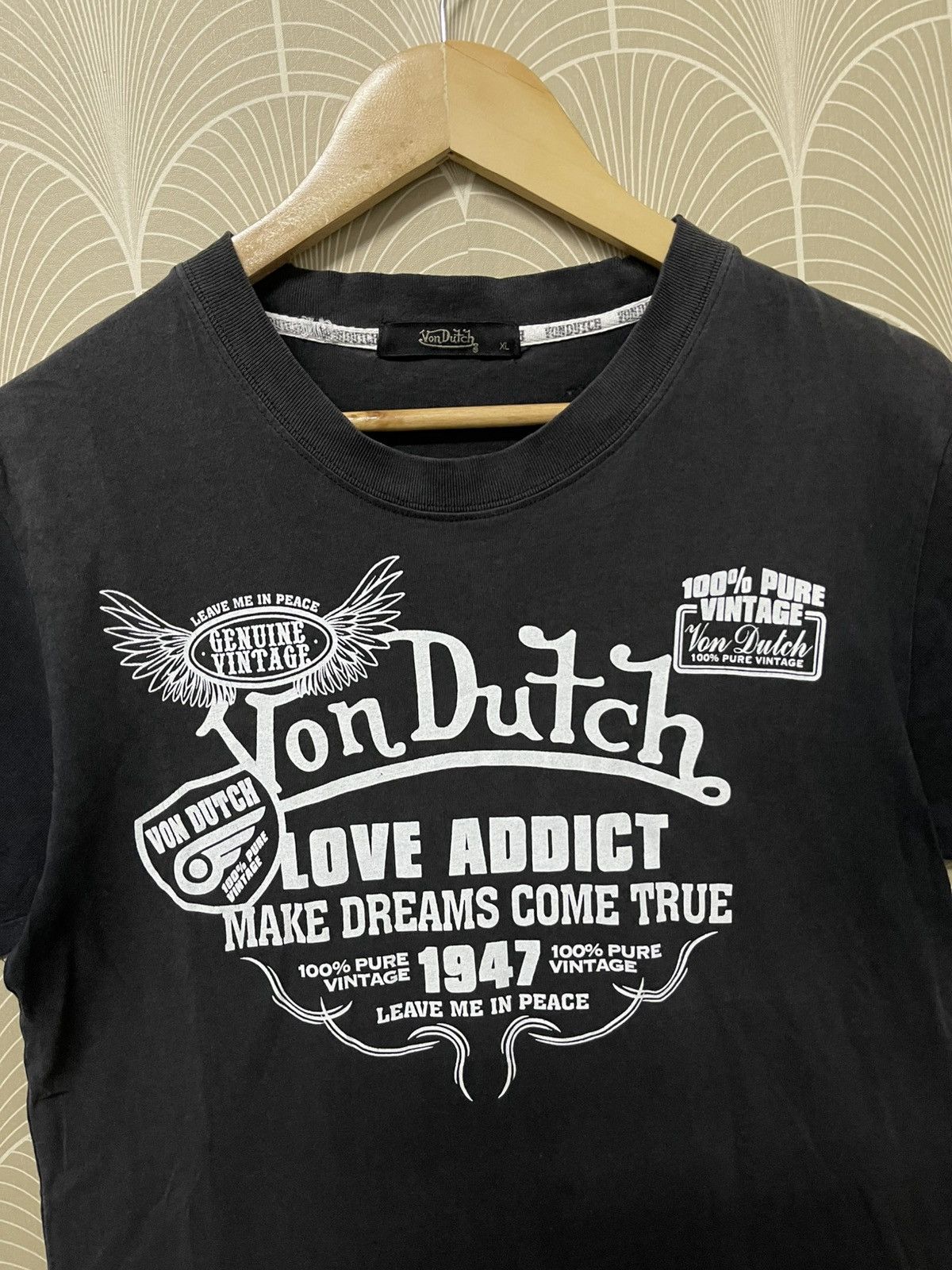Japanese Brand × Vintage × Von Dutch 2000s VON DUTCH “LOVE ADDICT “TEES FADED Size US S / EU 44-46 / 1 - 5 Thumbnail
