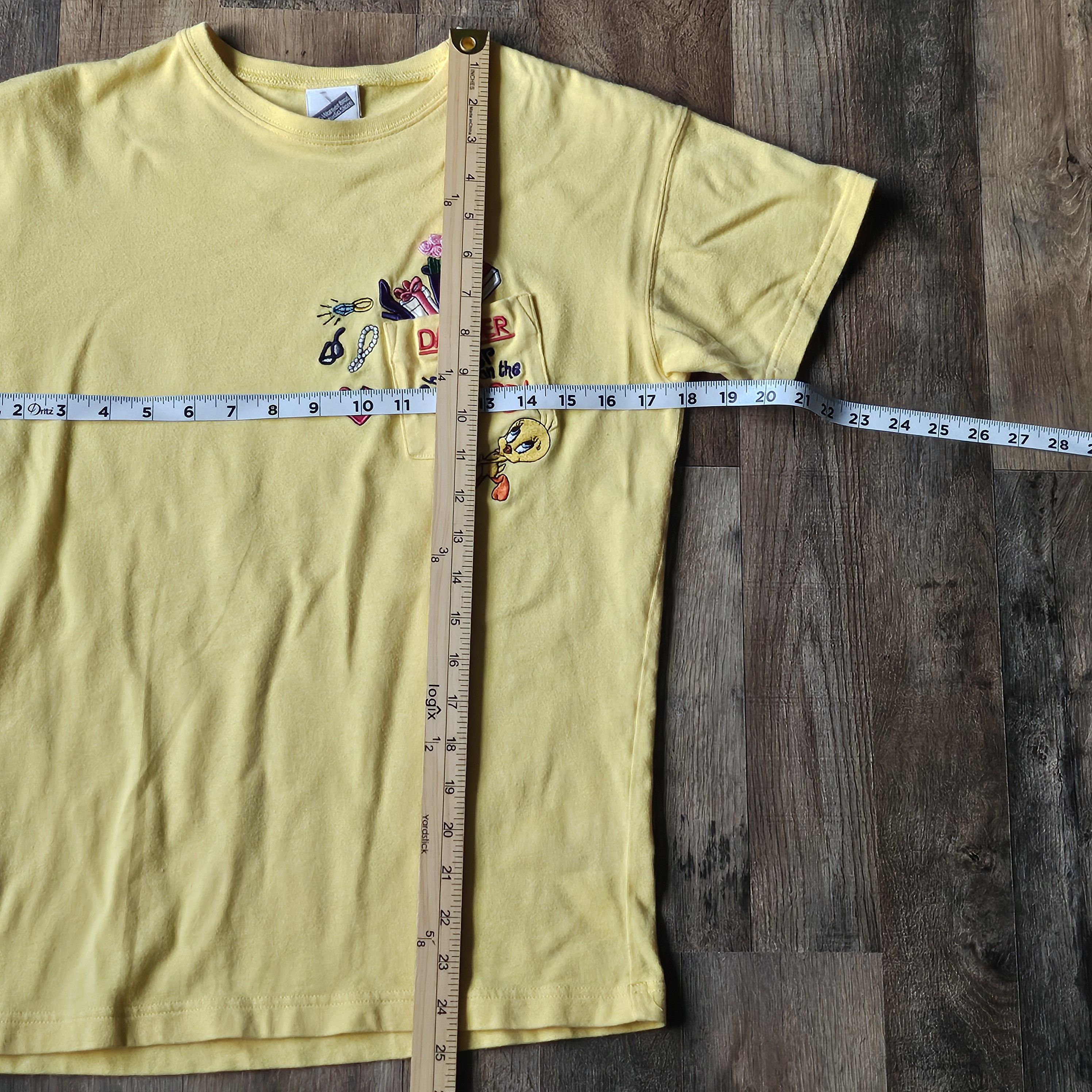 Vintage × Warner Bros Vintage Y2K Warner Bros Tweety Bird T Shirt Yellow Size XS / US 0-2 / IT 36-38 - 7 Thumbnail