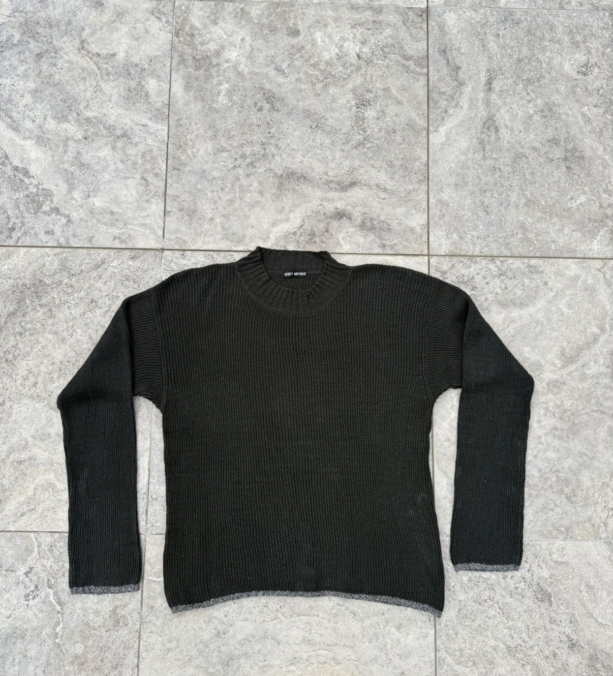 Issey Miyake Issey Miyake Silk Knit Dark Green Sweater Size US M / EU 48-50 / 2 - 1 Thumbnail