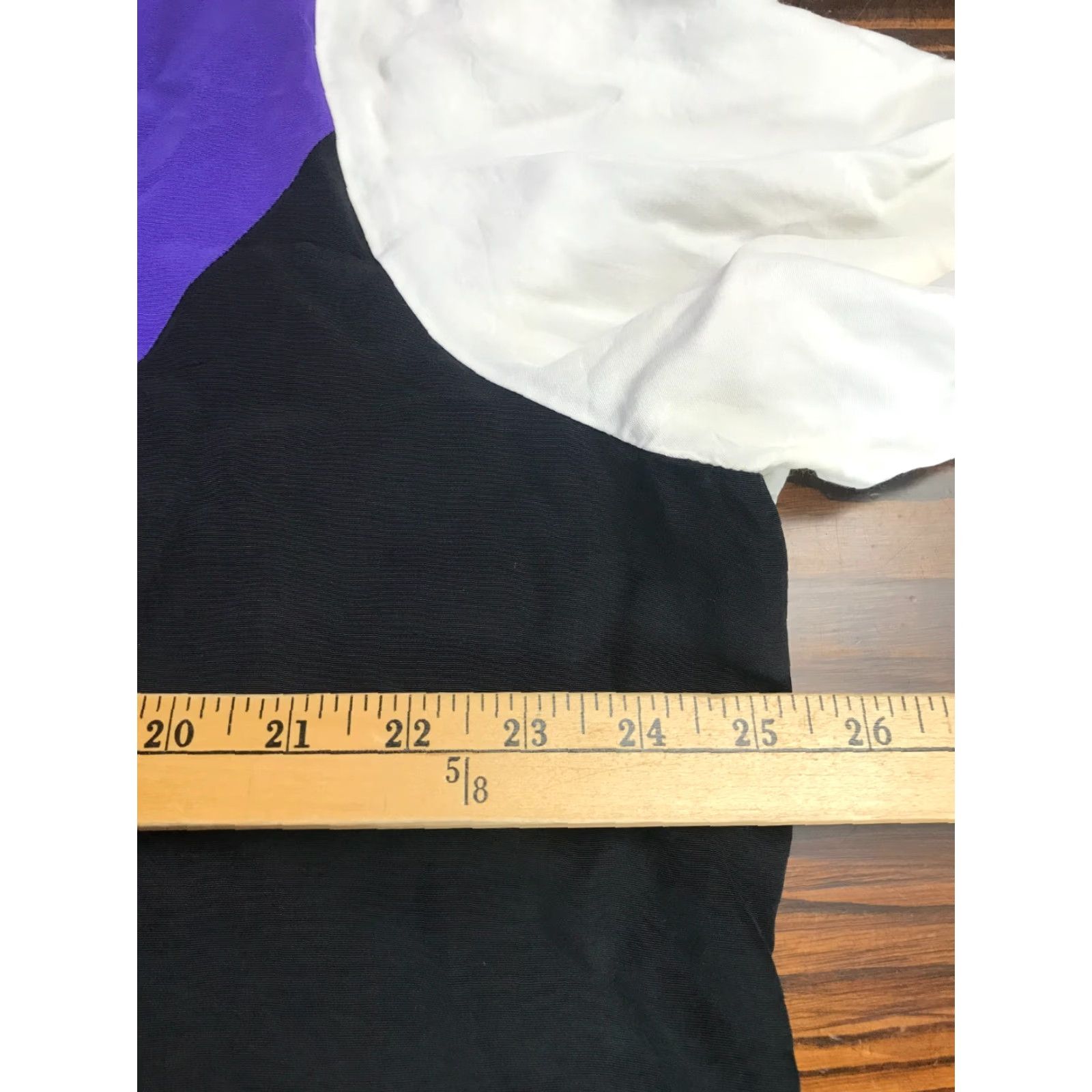 Vintage Maccie Lawrence Shirt Women's Plus Size 22/24 Black White Purple Button Up Size 3XL / US 20-22 - 3 Thumbnail