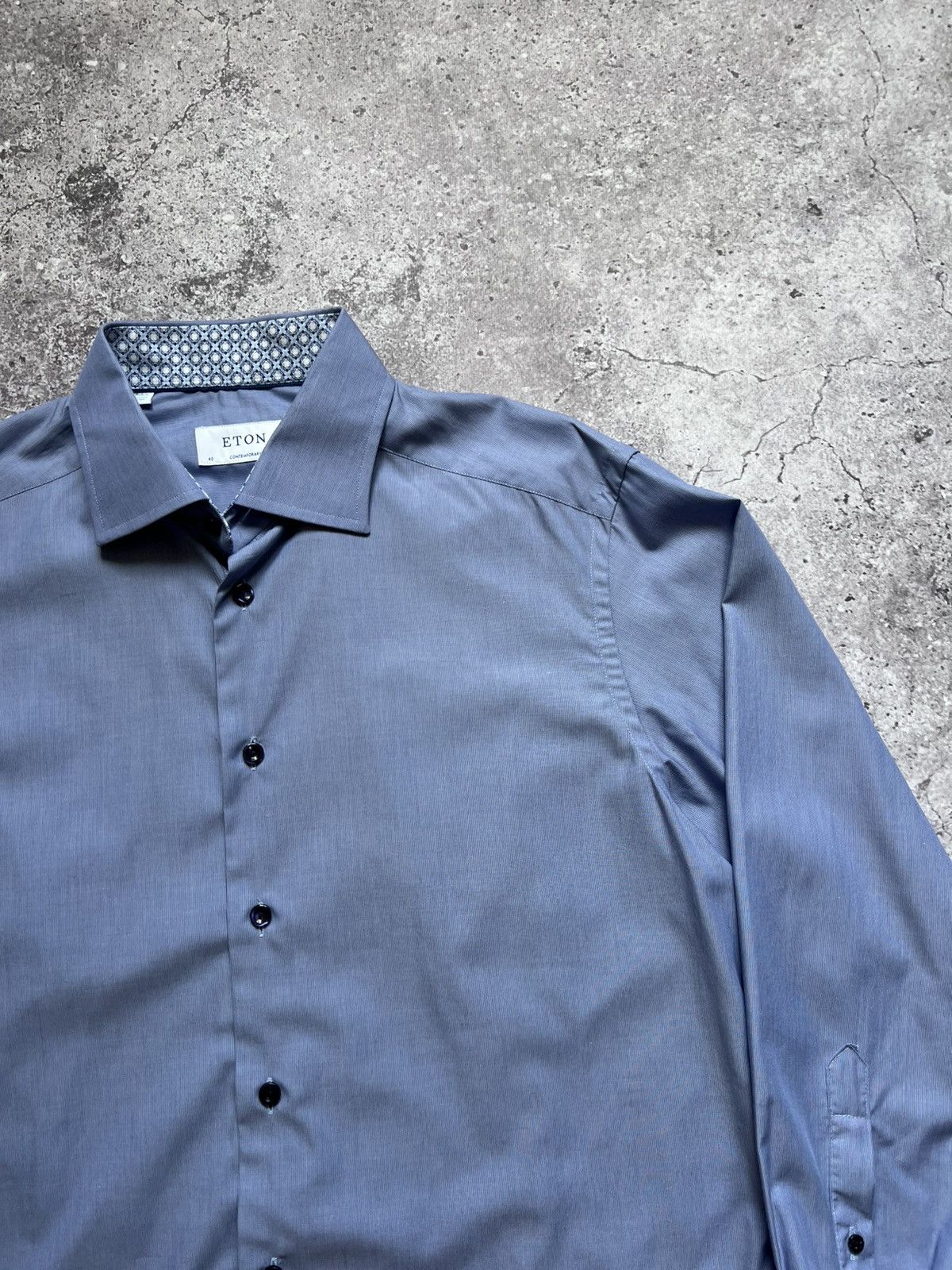 Eton ETON Classic Designer Shirt Button Up Blue Size US L / EU 52-54 / 3 - 5 Thumbnail