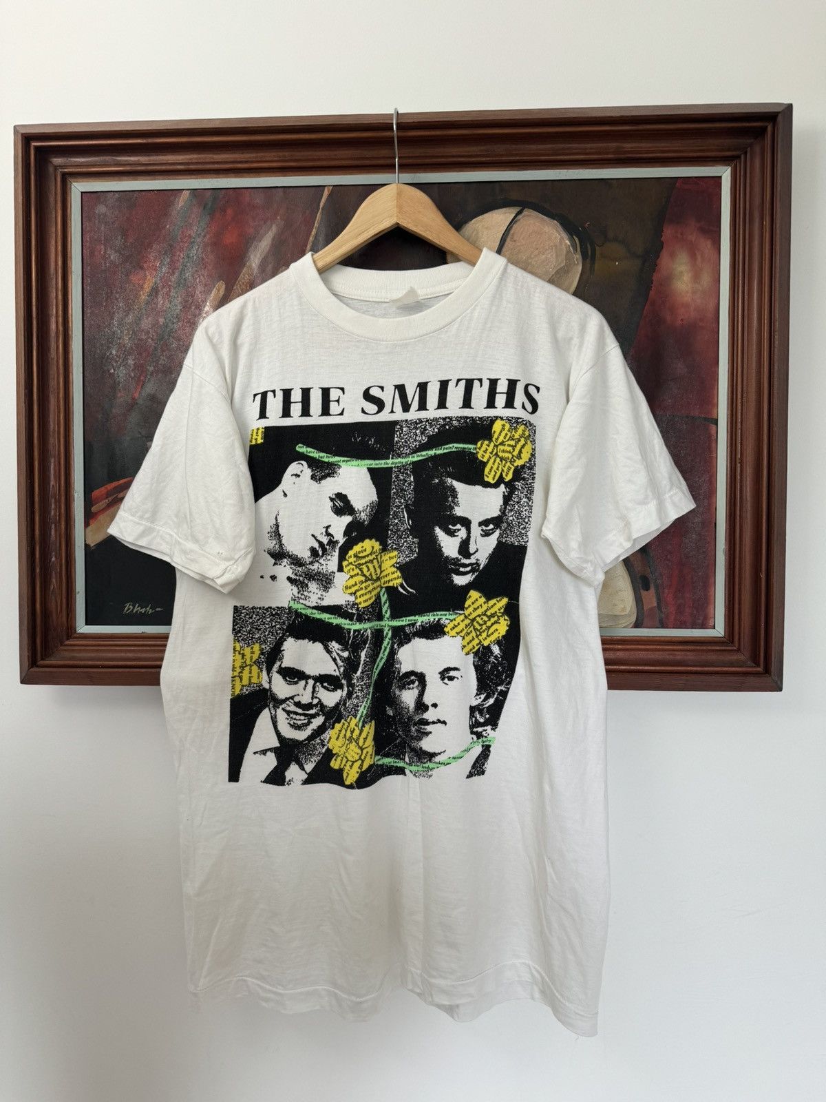Band Tees Vintage 80s The Smiths Rock Band Tee Rare Print Daffodils Size US L / EU 52-54 / 3 - 1 Thumbnail