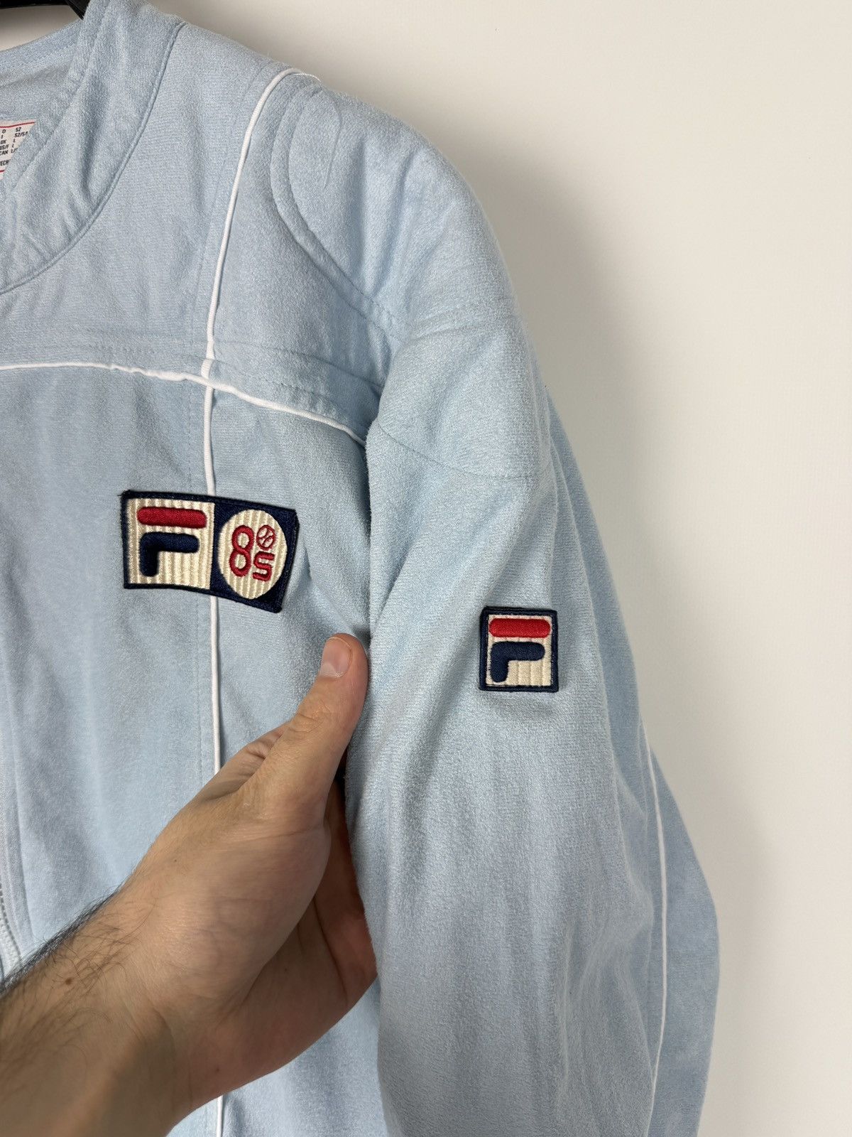 Fila Fila x 80s Casuals Terrinda MK3 Pro Badge Track Top Sky Blue Size US L / EU 52-54 / 3 - 4 Thumbnail