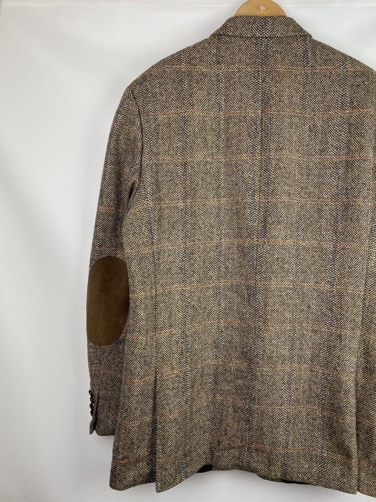 Harris Tweed Barutti Harris Tweed Herringbone wool blazer jacket Size 44R - 14 Thumbnail