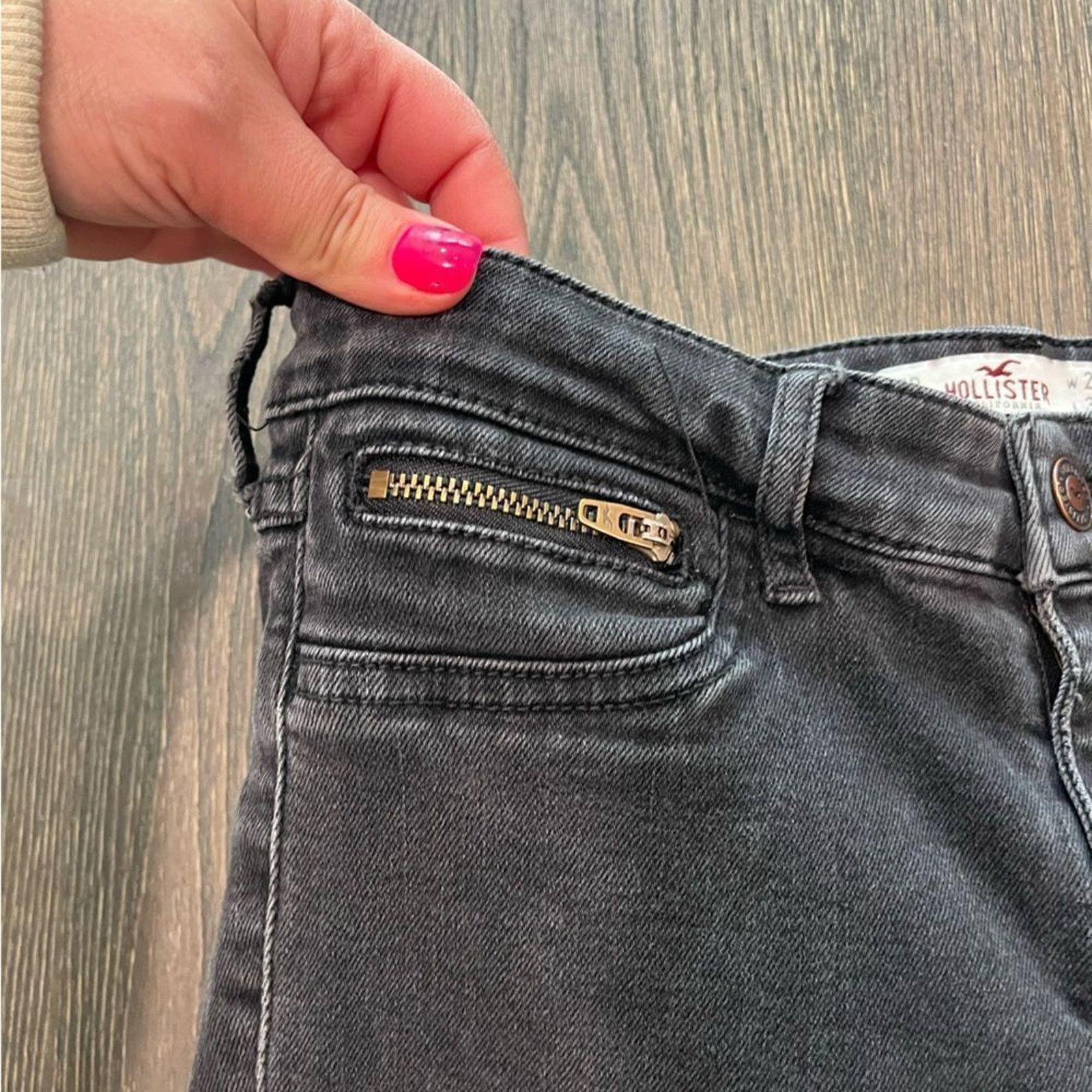 Hollister Hollister Black Skinny Jeans Size 5R Size 25" / US 0 / IT 36 - 4 Thumbnail