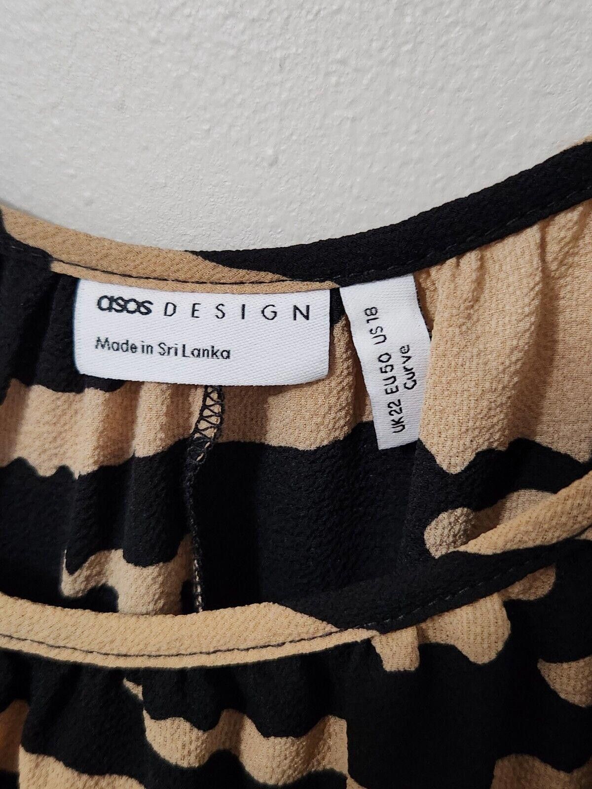 Asos Asos Dress Plus Size 18 Animal Print Maxi Long Full Length Size XXL / US 16-18 / IT 52-54 - 3 Thumbnail