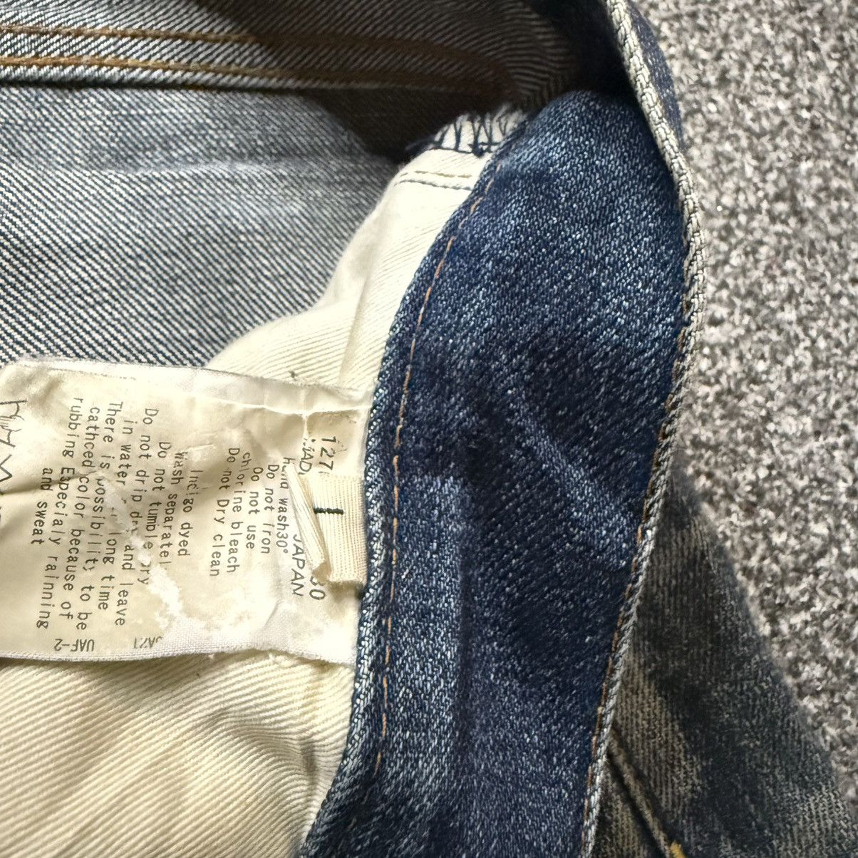 Indigo 🔥🇯🇵 Japanese LGB Rusty Monkey Time Indigo Dyed Denim Size US 33 - 15 Thumbnail