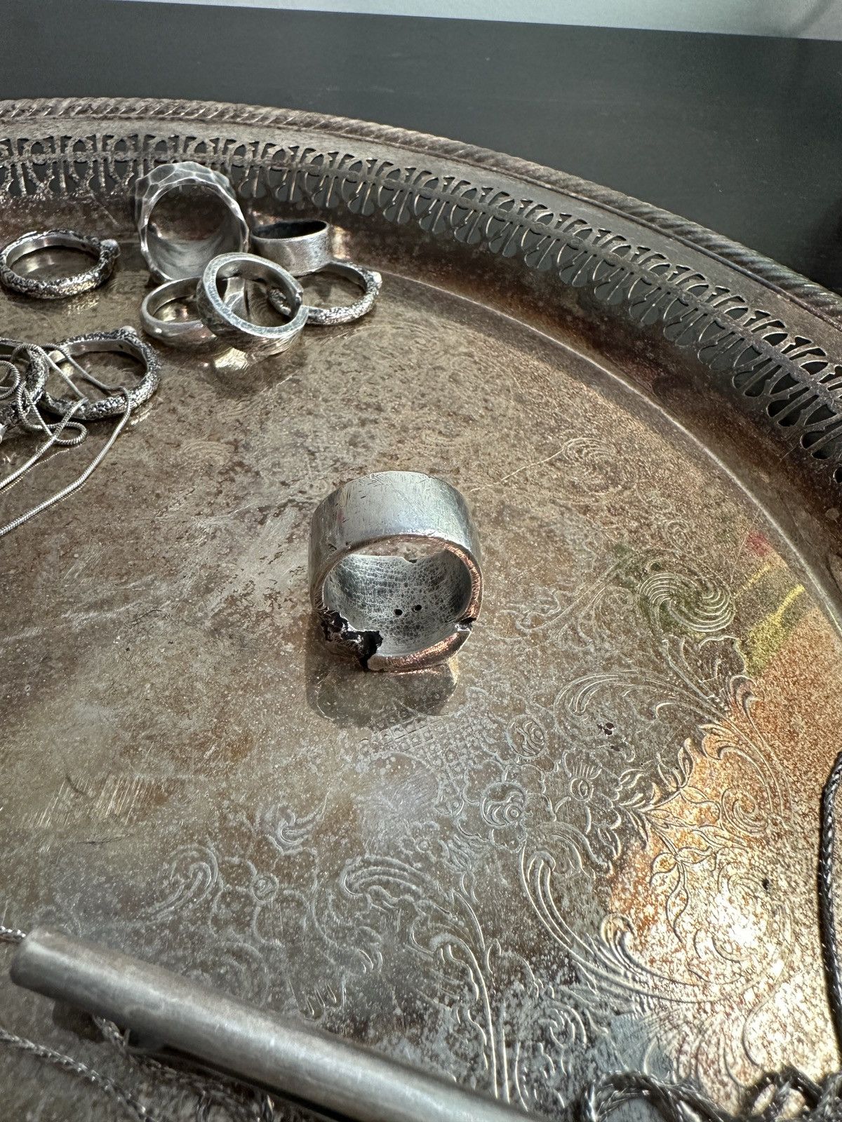 Gothmos Gothmos Separation Anxiety Ring GM/0095 Size ONE SIZE - 5 Thumbnail
