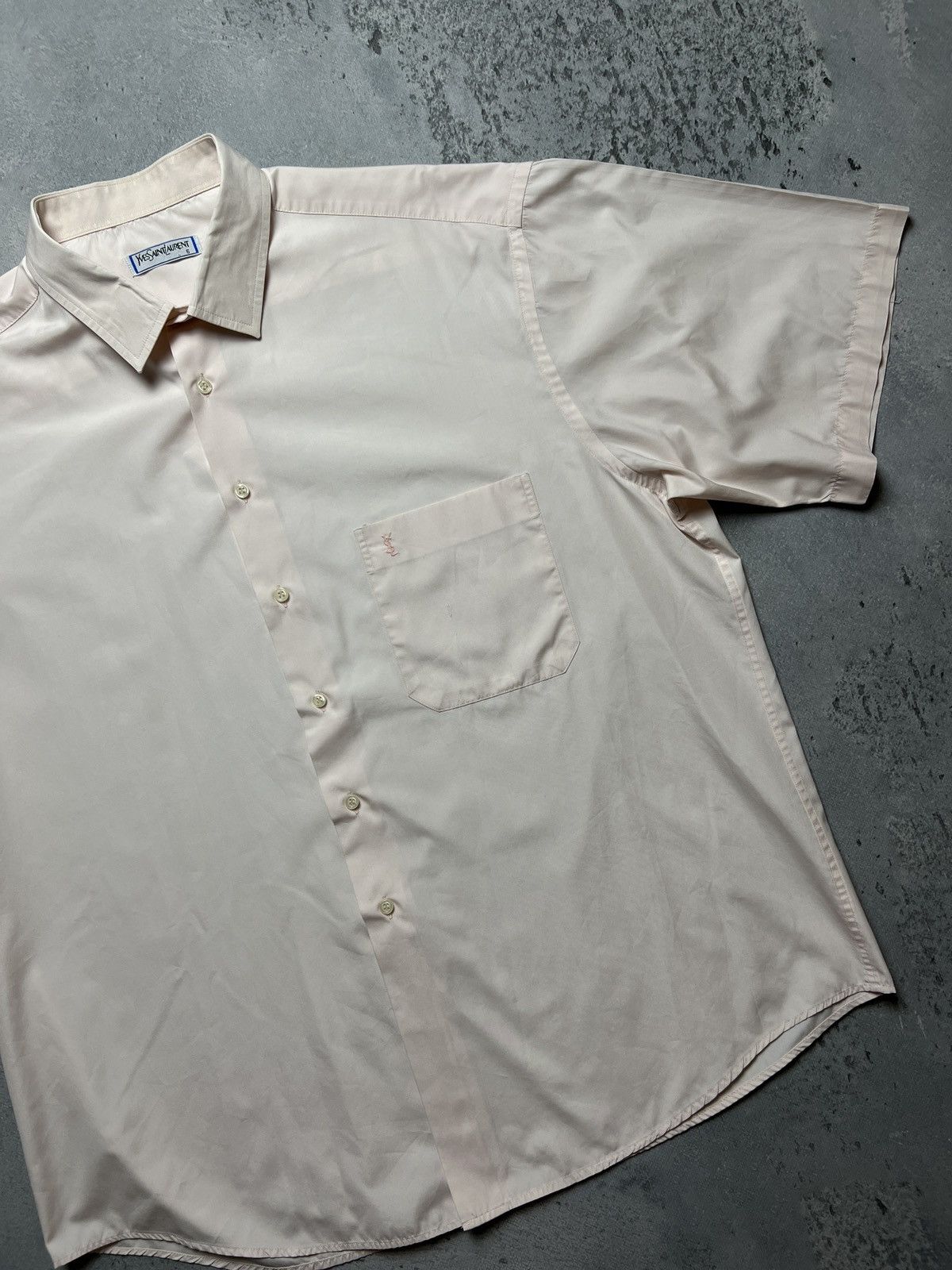 Yves Saint Laurent YSL Shirt Cotton Yves Saint Laurent Summer Shirtsleeve 90s Size US XXL / EU 58 / 5 - 5 Thumbnail