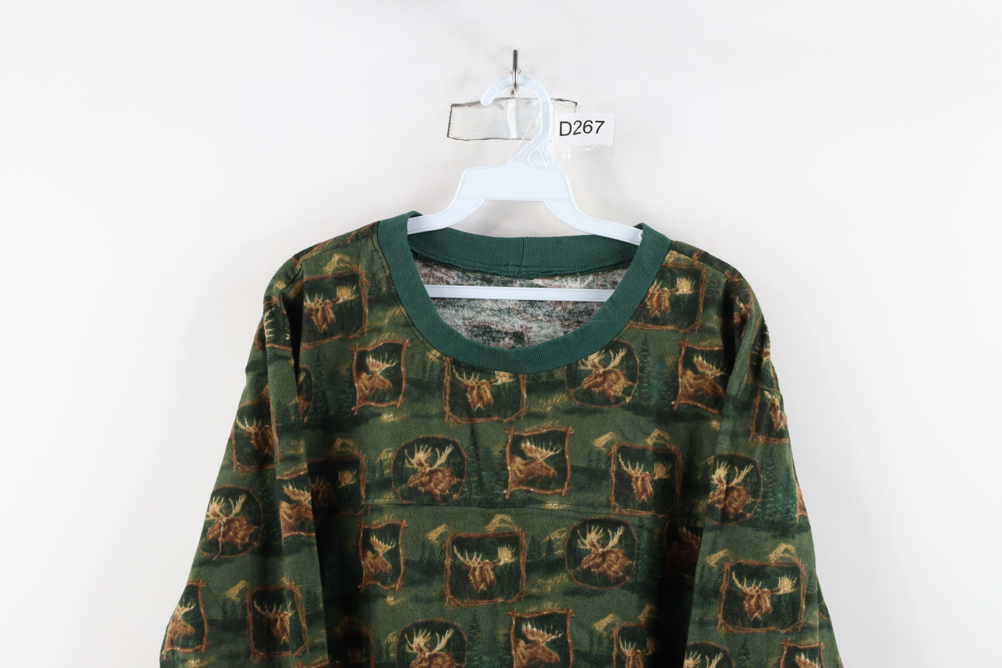 Vintage Vintage 90s Streetwear Moose Nature Long Sleeve T-Shirt Size US L / EU 52-54 / 3 - 2 Thumbnail