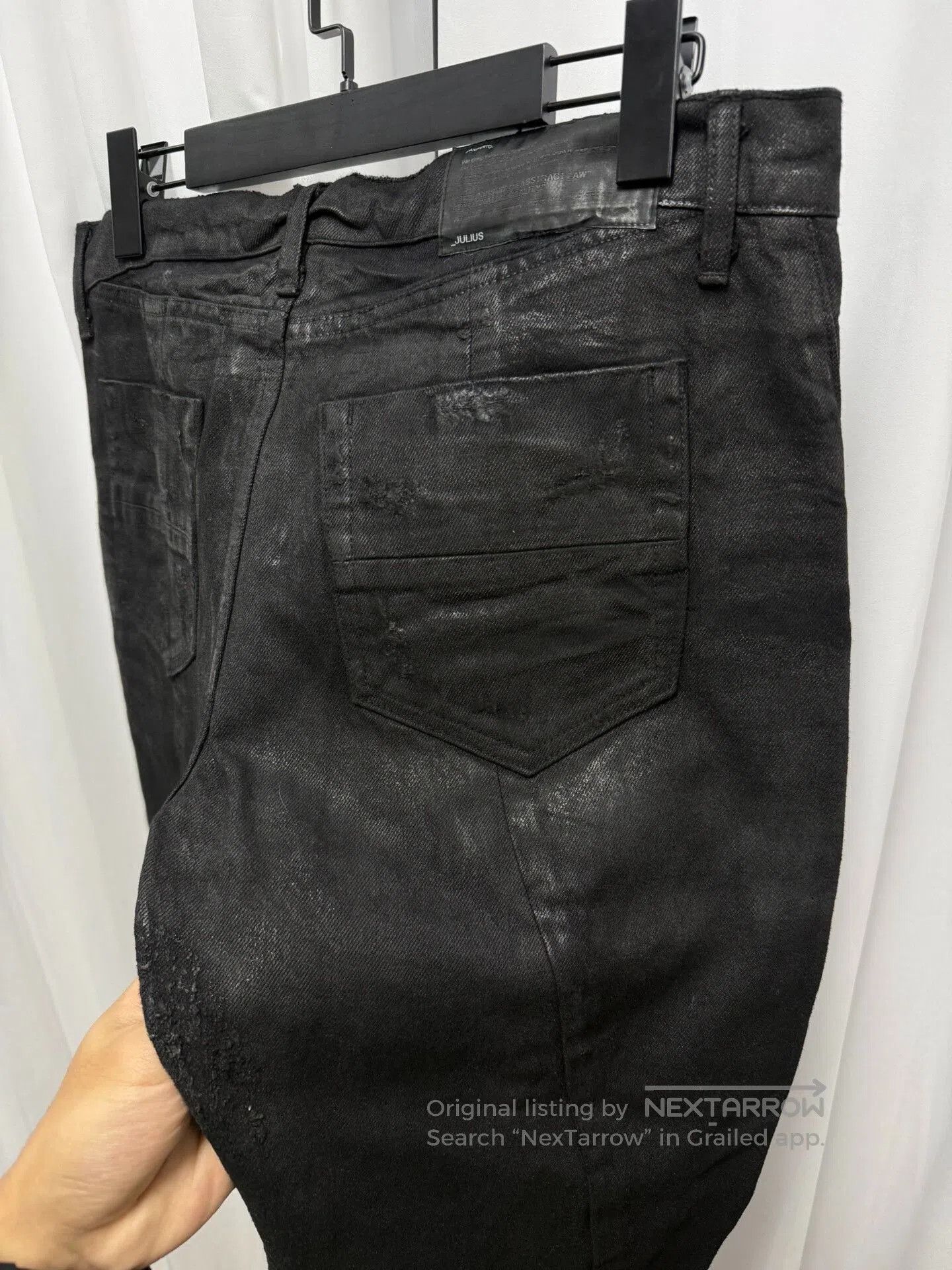Comme des Garcons Homme Plus Julius 7 Distressed Spiral Denim Pants. Size US 28 / EU 44 - 7 Thumbnail