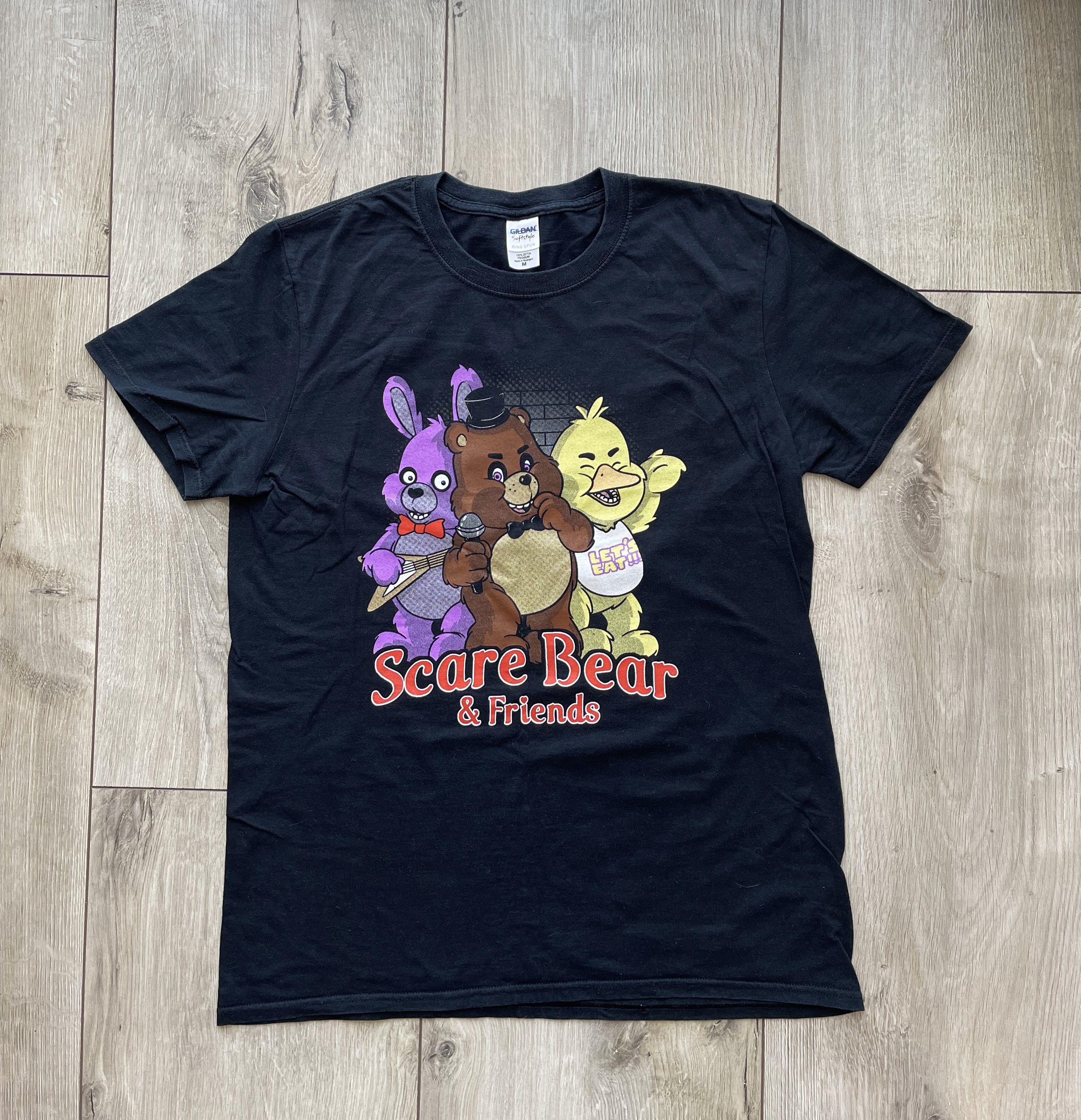 Gildan × Vintage Scare Bear and Friends. Vintage T-shirt Size US M / EU 48-50 / 2 - 7 Thumbnail