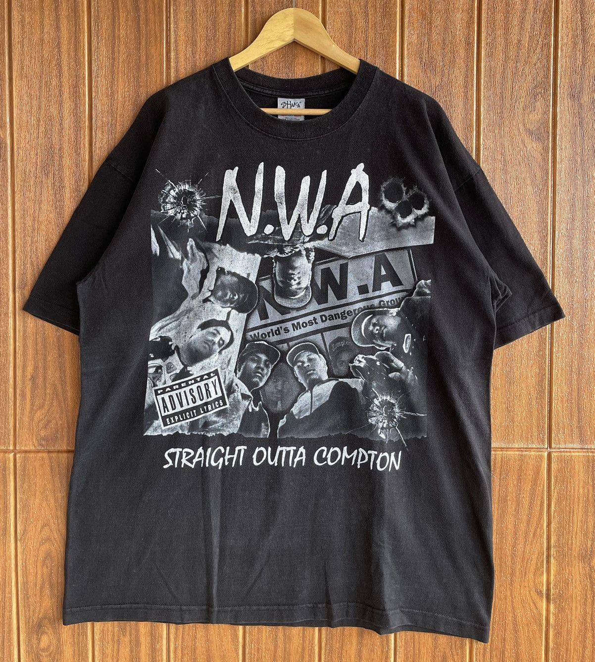 Rap Tees Vintage’90s🔥N.W.A🔥World’s Most Dangerous Group Tshirt Size US XXL / EU 58 / 5 - 5 Thumbnail