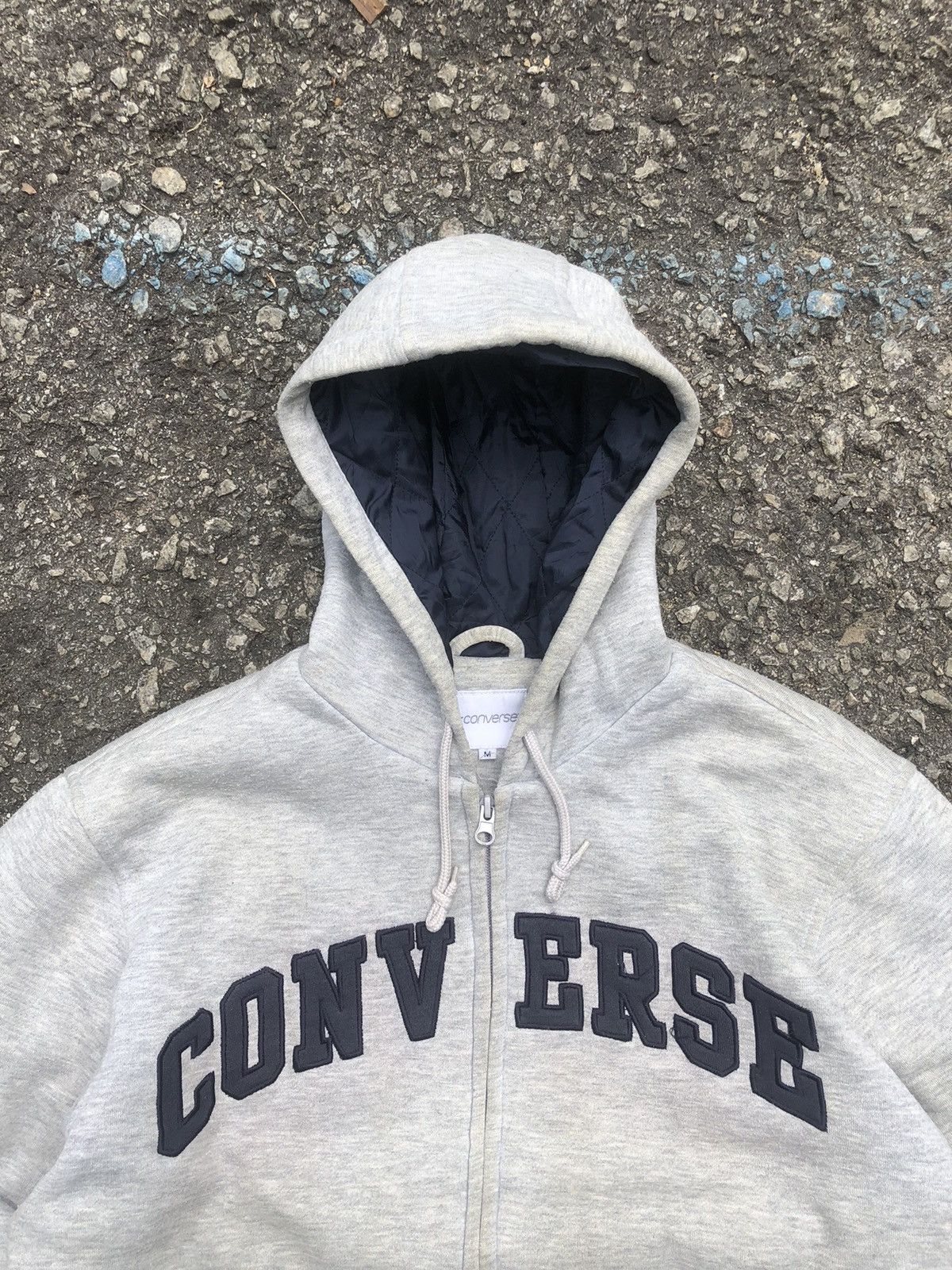 Vintage Vintage Converse Spellout Fullzipper Hoodie Jacket Size US L / EU 52-54 / 3 - 6 Thumbnail