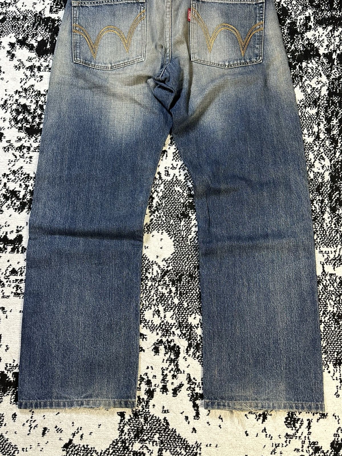 Sugar Cane 2000s Edwin 405 Exlcusive Vintage Washed Jeans Size US 33 - 11 Thumbnail