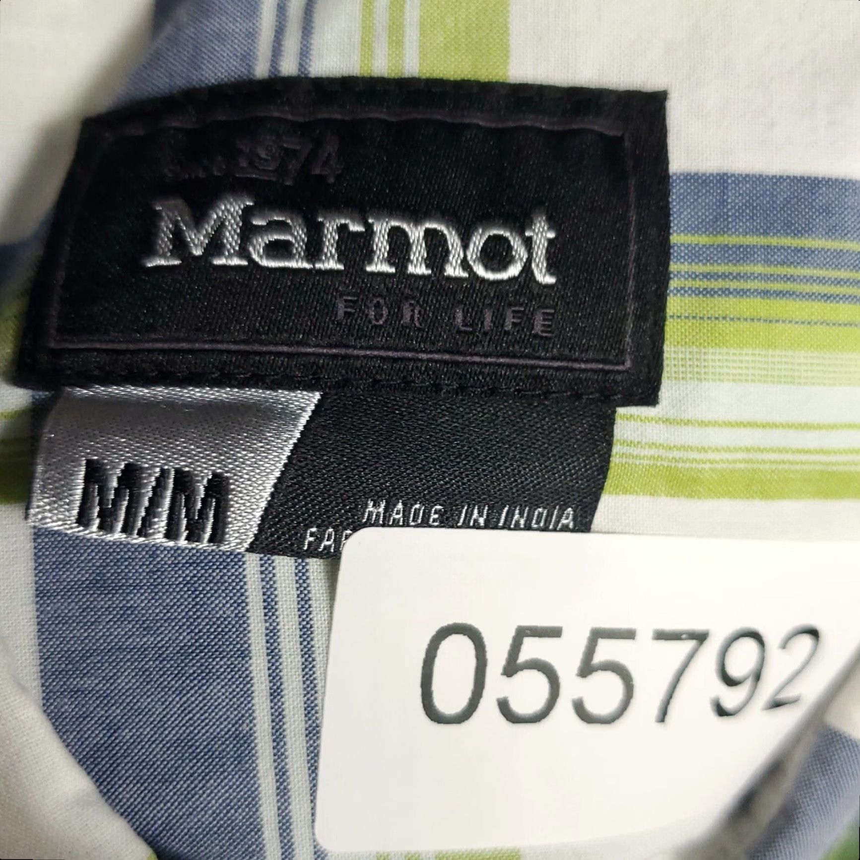 Marmot VINTAGE Marmot Shirt Mens Size Medium Green Blue Plaid Button-Up Short Sleeve Casual Workwear Modern Preppy Mens Size US M / EU 48-50 / 2 - 6 Thumbnail