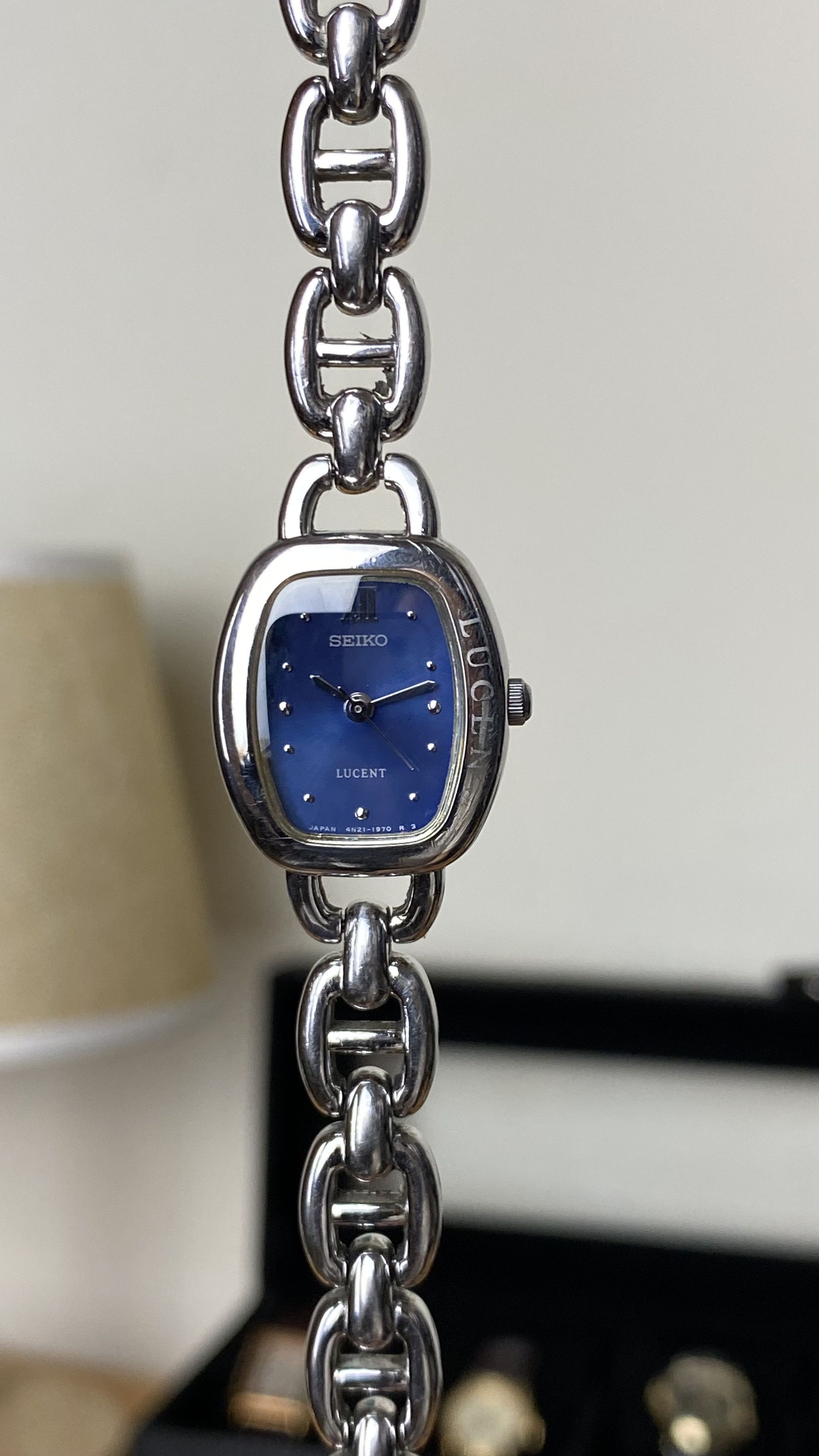 Seiko × Vintage 💥Vintage 90's Seiko Lucent Sunburst Blue Size ONE SIZE - 3 Thumbnail