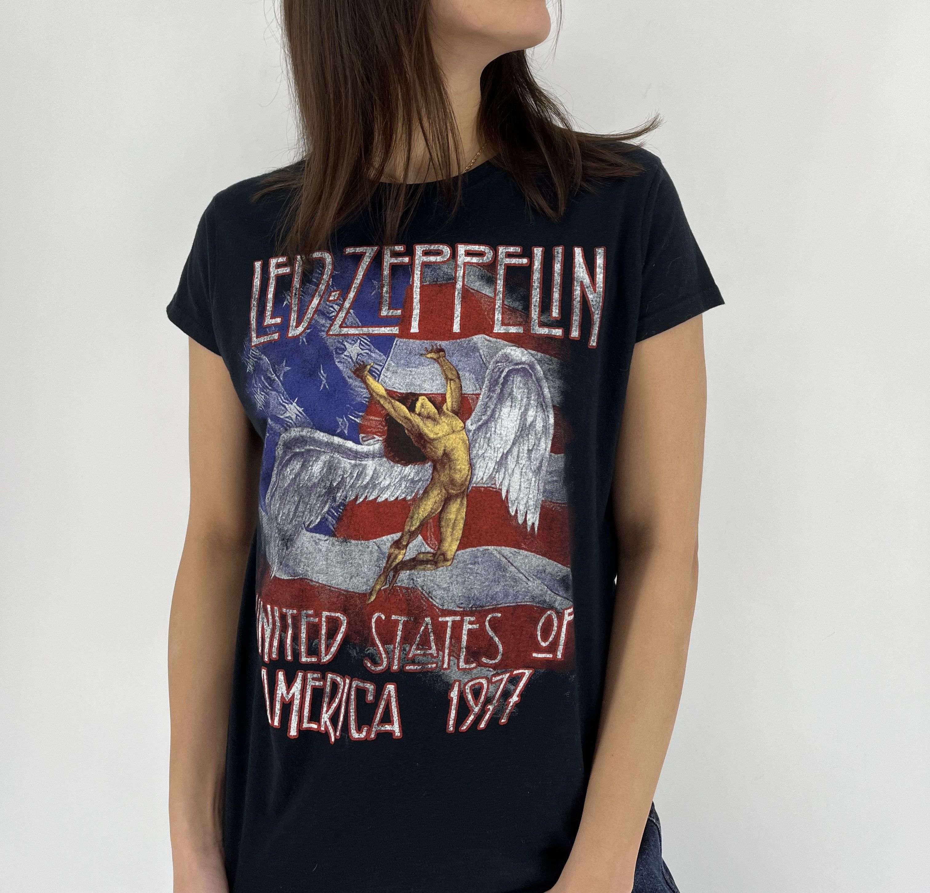 Band Tees Vintage Y2K United States Led Zeppelin Womens Tee Size XL / US 12-14 / IT 48-50 - 2 Thumbnail
