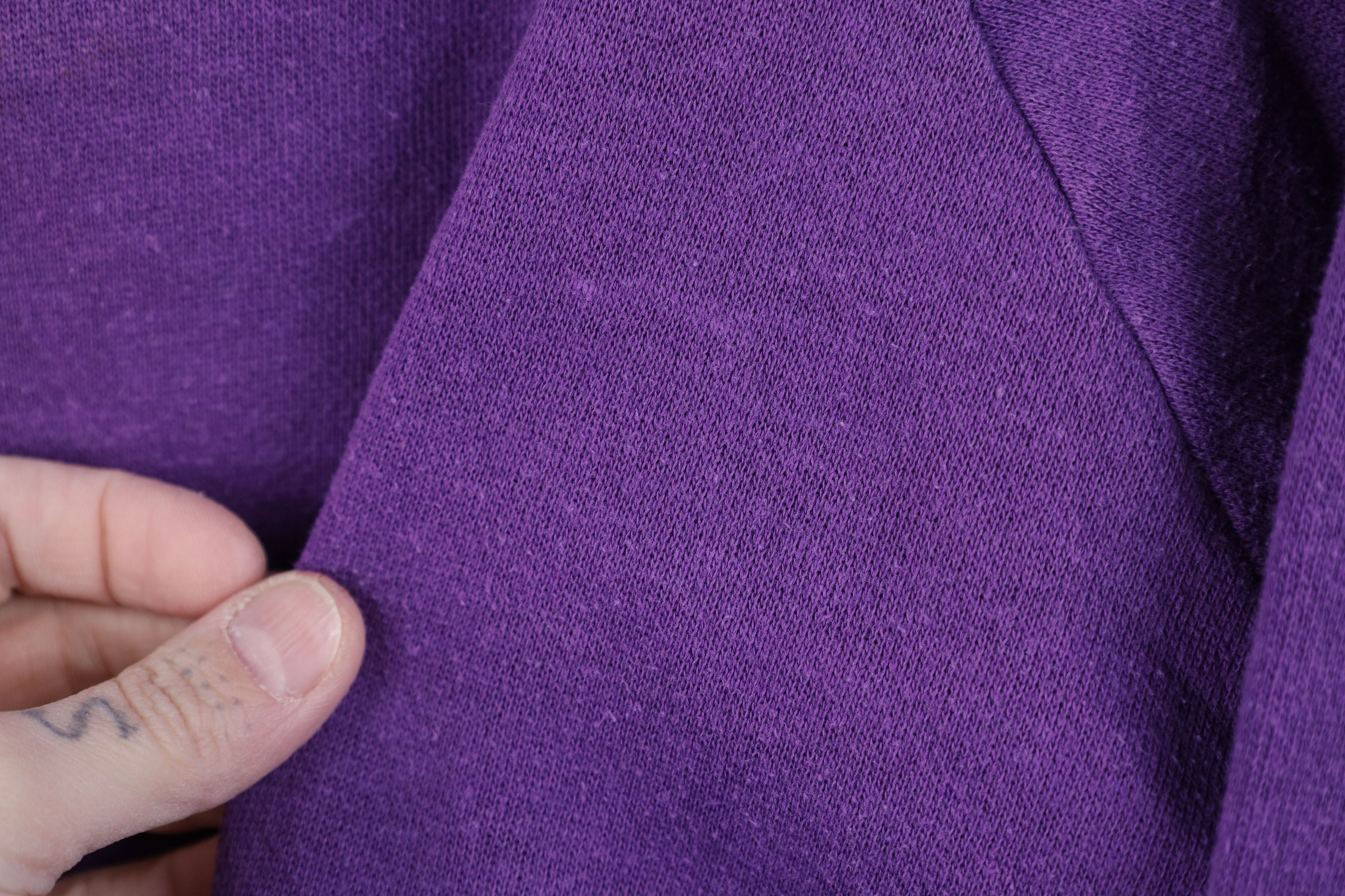 Vintage Vintage 60s Healthknit Raglan Crewneck Sweatshirt Purple USA Size XL / US 12-14 / IT 48-50 - 4 Thumbnail