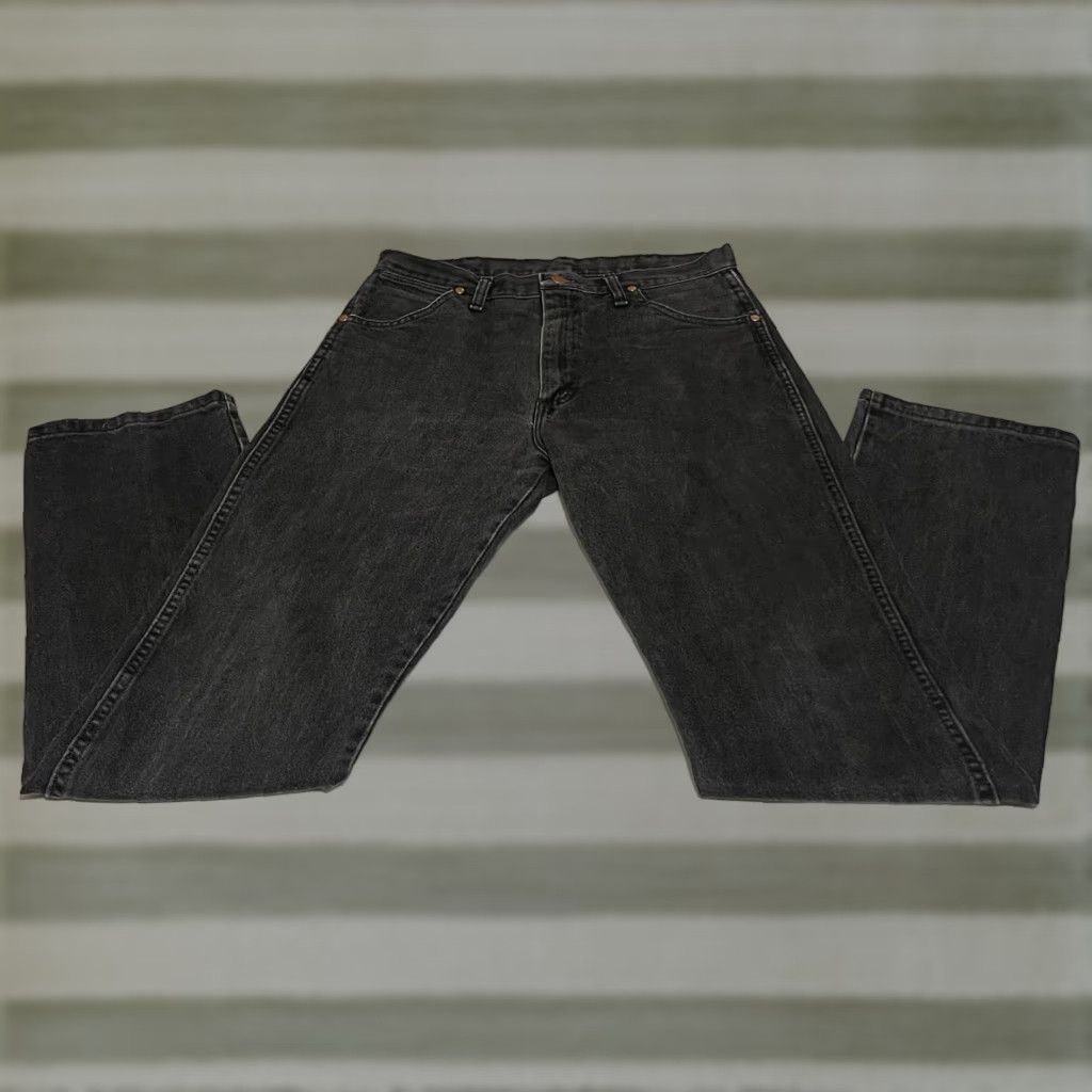 Wrangler VINTAGE Wrangler Cowboy Cut Denim Jeans Black Mens 32 x 34 Size US 32 / EU 48 - 1 Thumbnail