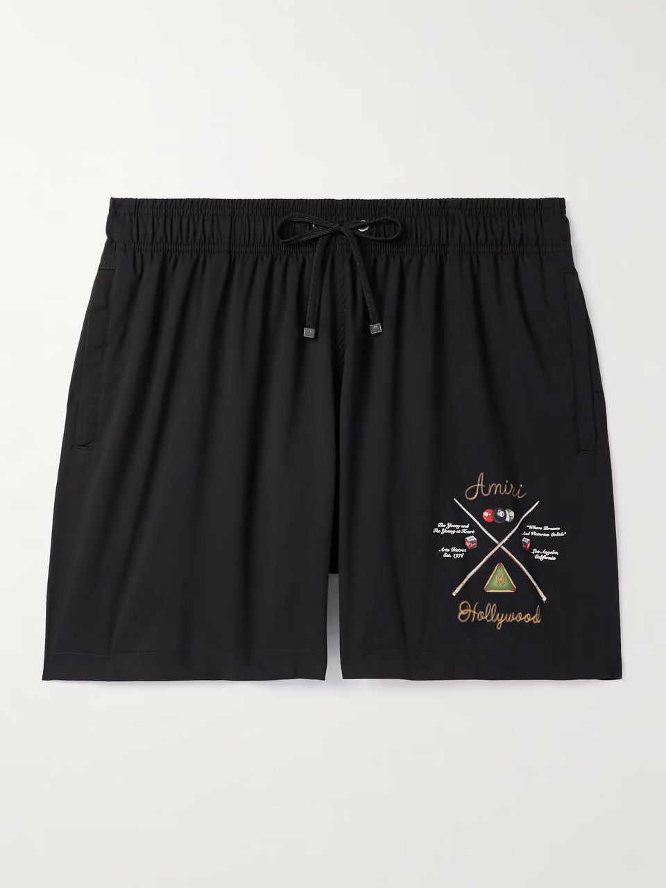 oc11z0126 Pool Cue Swim Shorts in Black