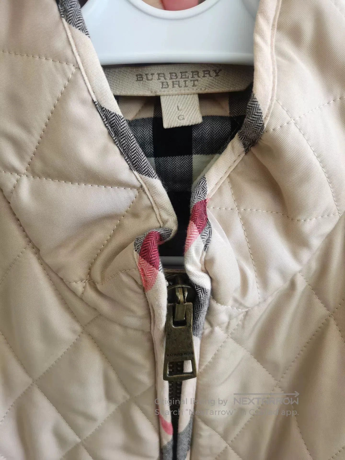 Burberry Burberry Beige Quilted Slim Jacket. Size US L / EU 52-54 / 3 - 3 Thumbnail