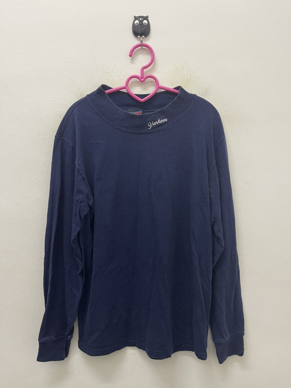 New York Yankees Rare Vintage YANKEES Made in USA Turtle Neck Size US S / EU 44-46 / 1 - 1 Thumbnail