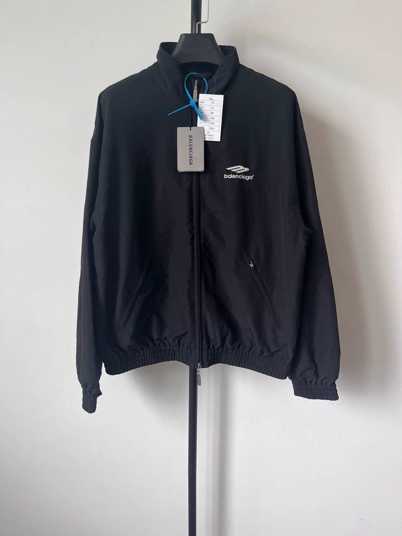 Balenciaga Balenciaga Solid Logo print zip-up sport long-sleeve jacke Size US M / EU 48-50 / 2 - 1 Thumbnail
