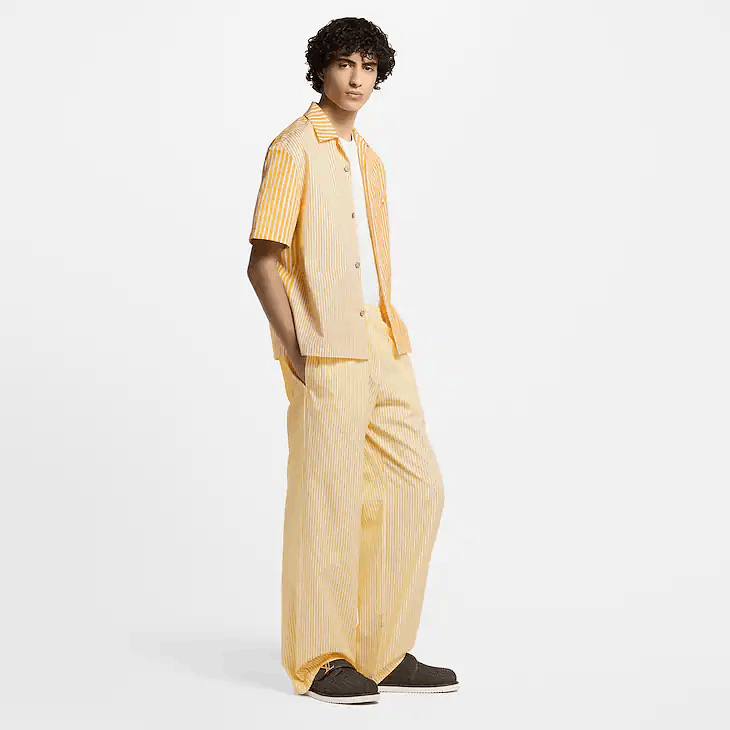 Louis Vuitton Monogram Striped Drawstring Trousers Size 50S - 2 Thumbnail