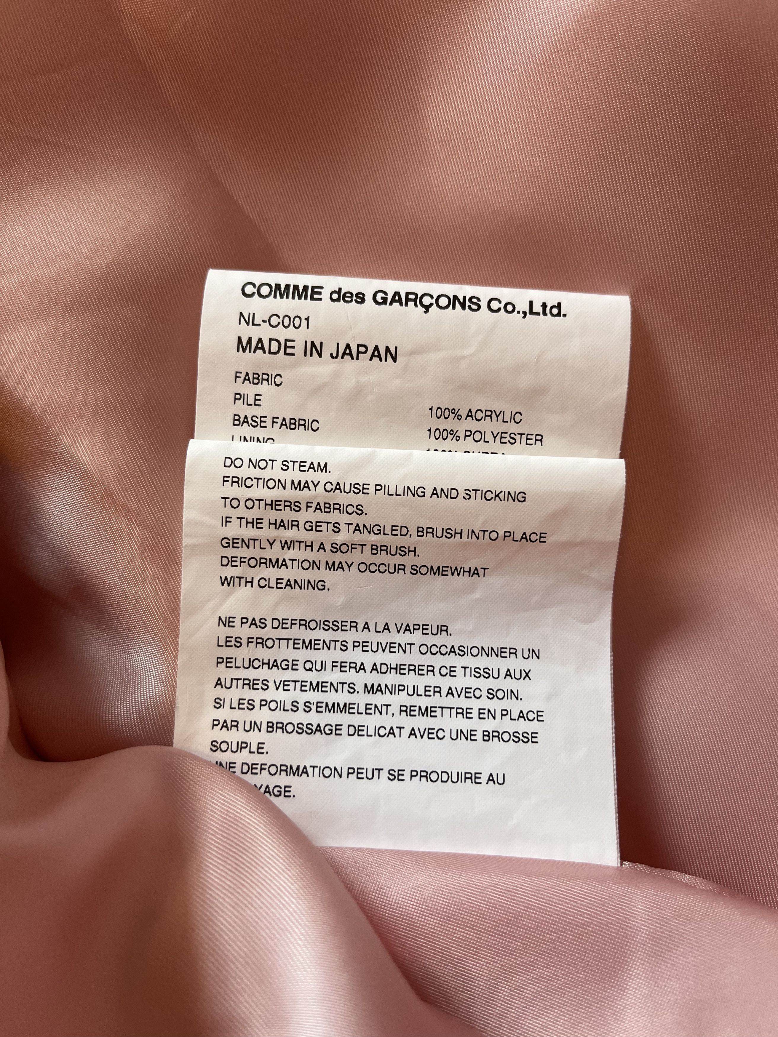 Comme des Garcons Girl COMME des GARCONS GIRL Pink Fur Coat Size M / US 6-8 / IT 42-44 - 6 Thumbnail