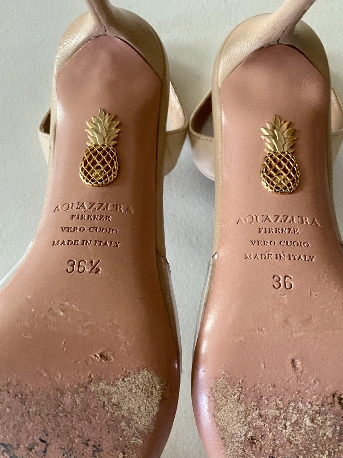 Aquazzura Aquazzura So Nude 85 Contrast Slingback Pumps 36.5 6.5US VGC Size US 6.5 / IT 36.5 - 3 Thumbnail