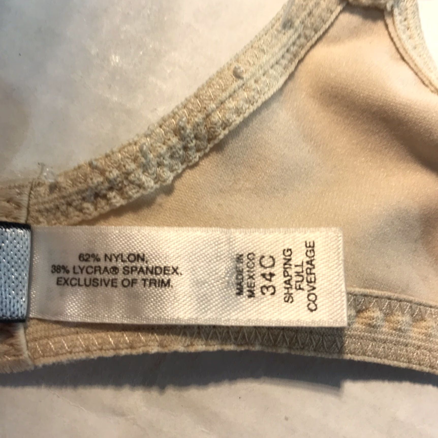Vintage Body by Victoria Push Up Bra Womens Size 34C Ivory Solid Underwired Size ONE SIZE - 4 Thumbnail