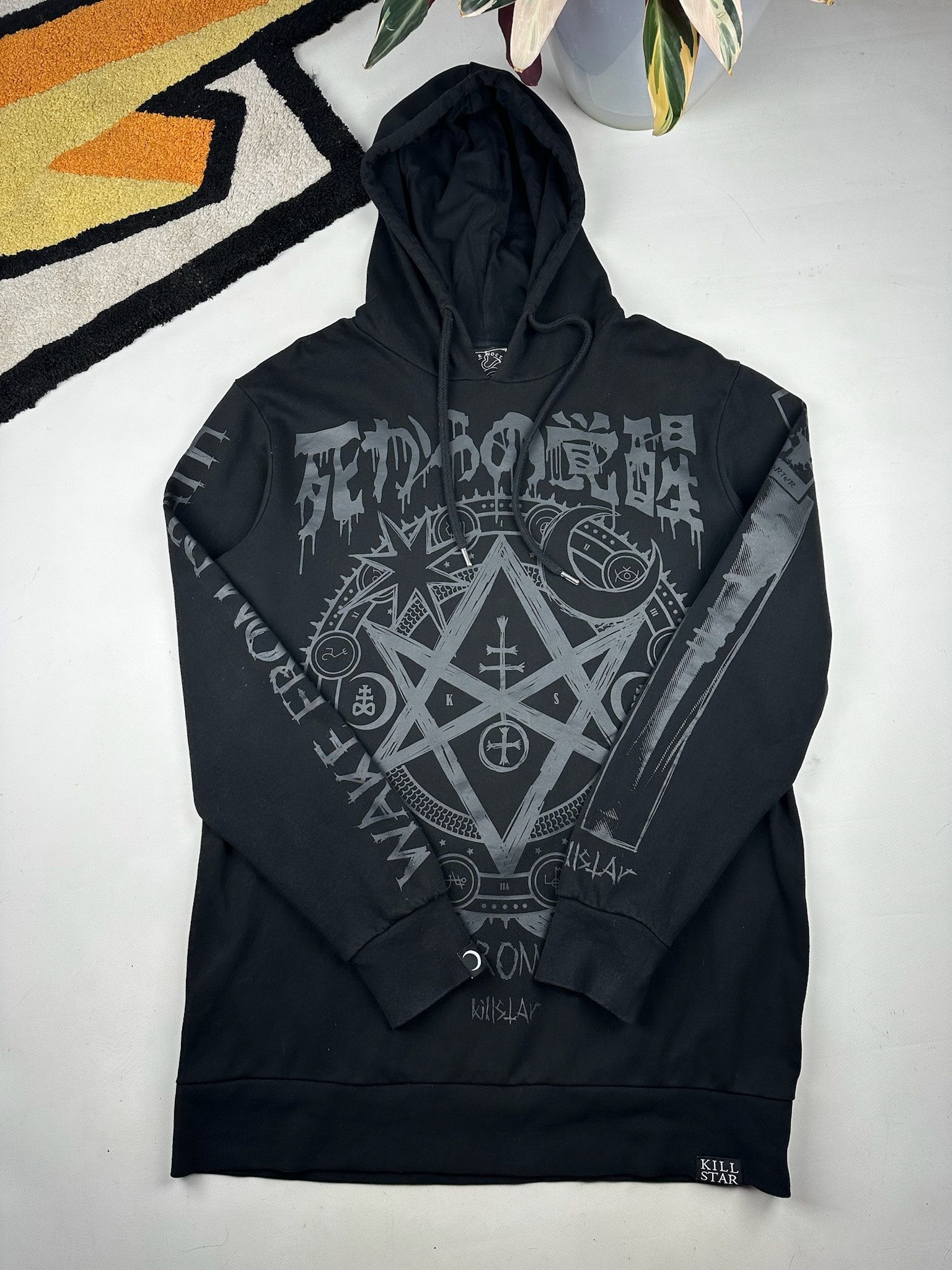 Killstar Killstar 666 overprinted hoodie Size US M / EU 48-50 / 2 - 4 Thumbnail
