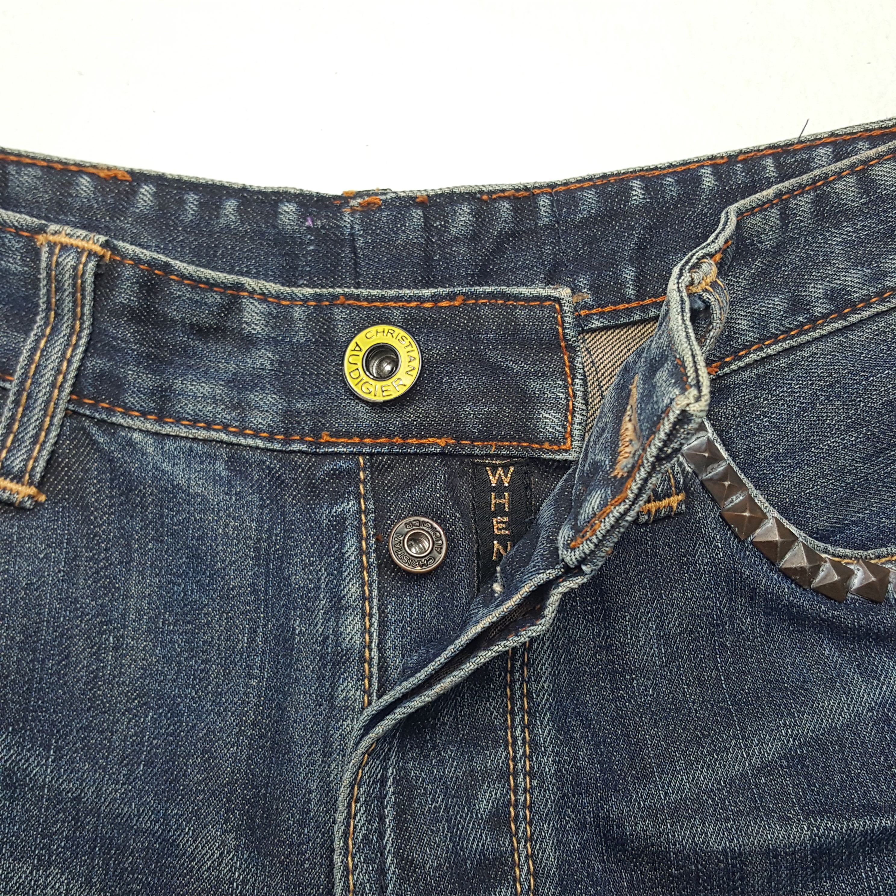 Christian Audigier × Vintage Vintage Christian Audigier Custom Art Logo Denim Jeans Size US 30 / EU 46 - 12 Thumbnail
