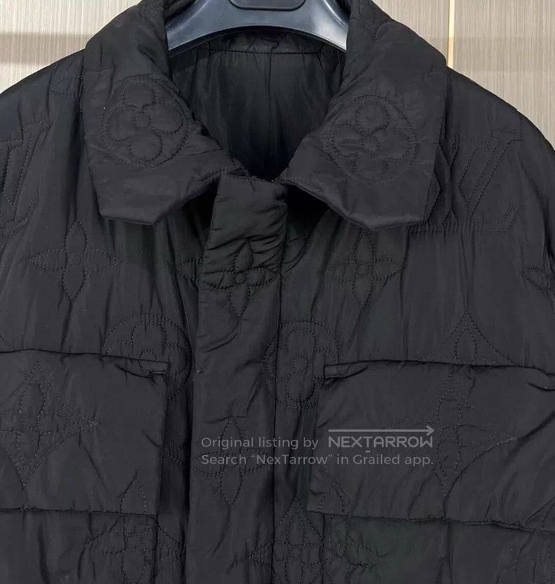 Louis Vuitton Louis Vuitton Black Embossed Corset Cotton Jacket Size US L / EU 52-54 / 3 - 4 Thumbnail