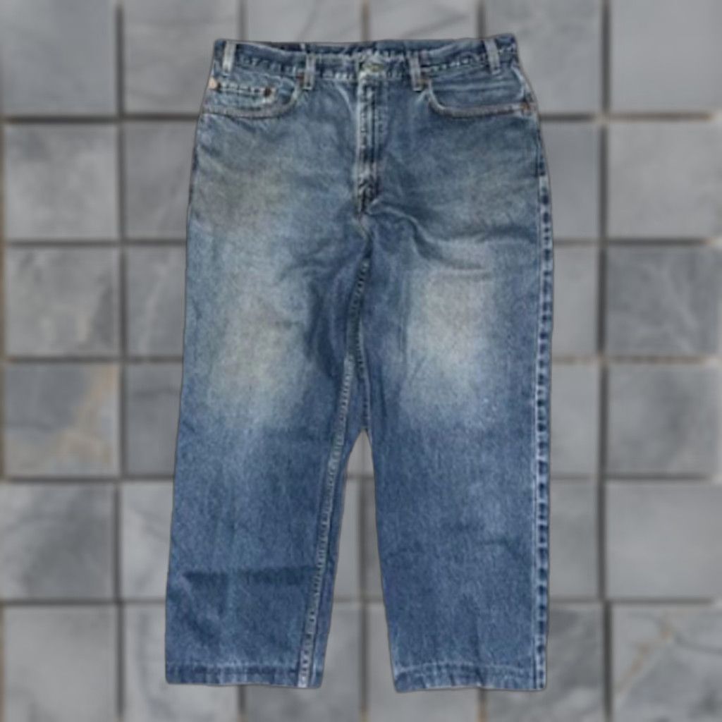Levi's VINTAGE Levi’s 550 Denim Jeans 36x28 Jeans Men Blue Denim 550 Relaxed Fit Tapered Leg Regular 34 28 Inseam Y2K Vintage Mens Size US 34 / EU 50 - 1 Thumbnail
